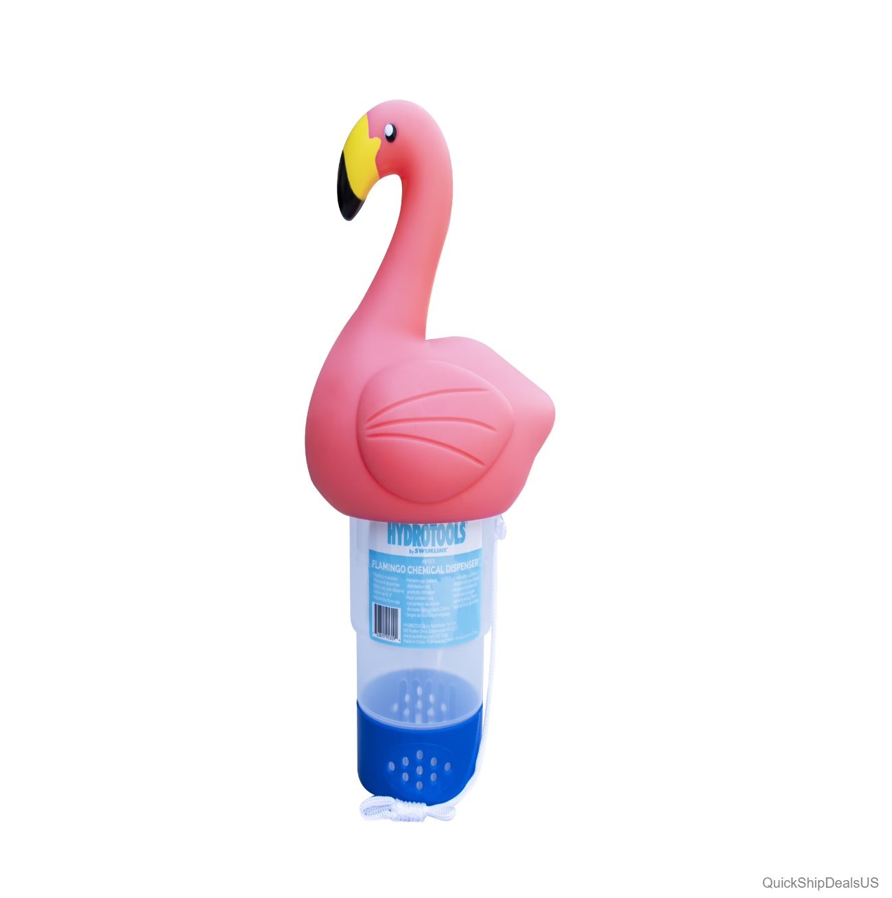 Floating Chlorine Dispenser 12 Inch Pink Flamingo Pool Tablet Holder For Bromine