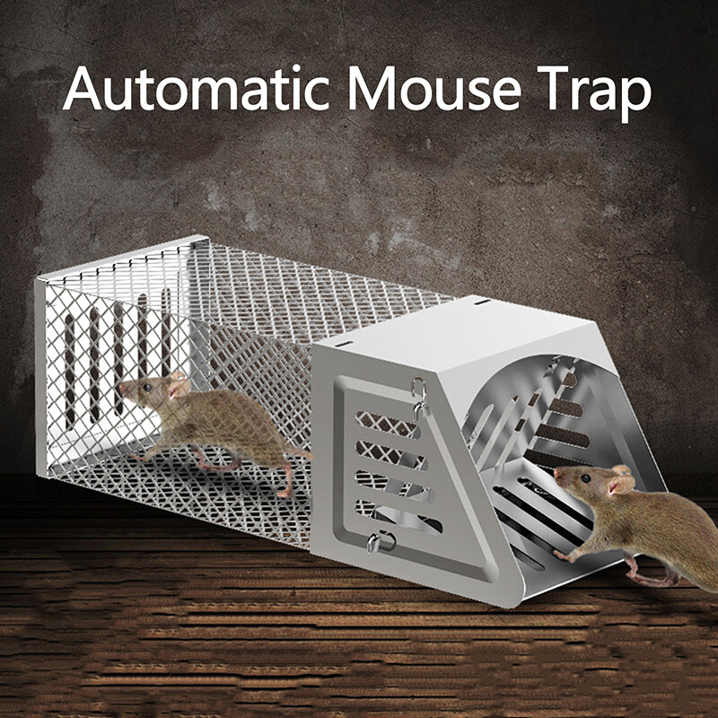 Humane Rat Trap Continuous Cycle Mouse Trap Catch Rat Trap Cage Indoor & Outdoor