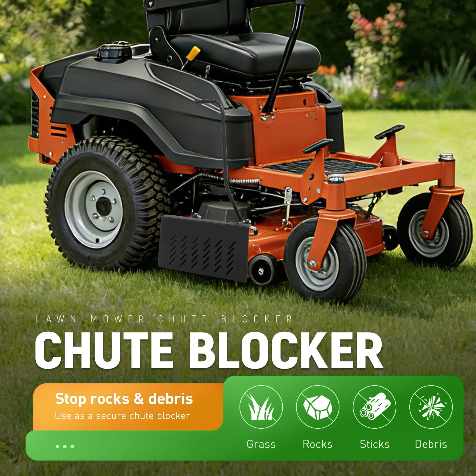Steel Chute Blocker For ZT Mowers Toro 52″ 60″ 70″ 72″ #ACS6000ULS #088-6003-00