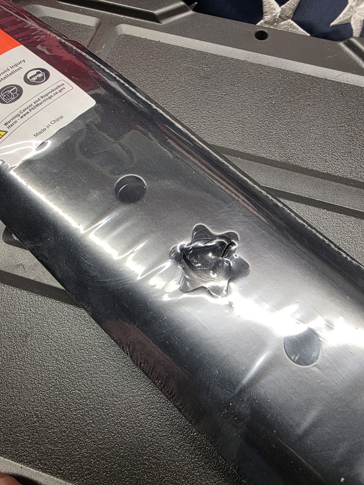 46 Inch, Riding Lawn Mower Blades, Hi-Lift, 6 Star Mount, Set Of 2