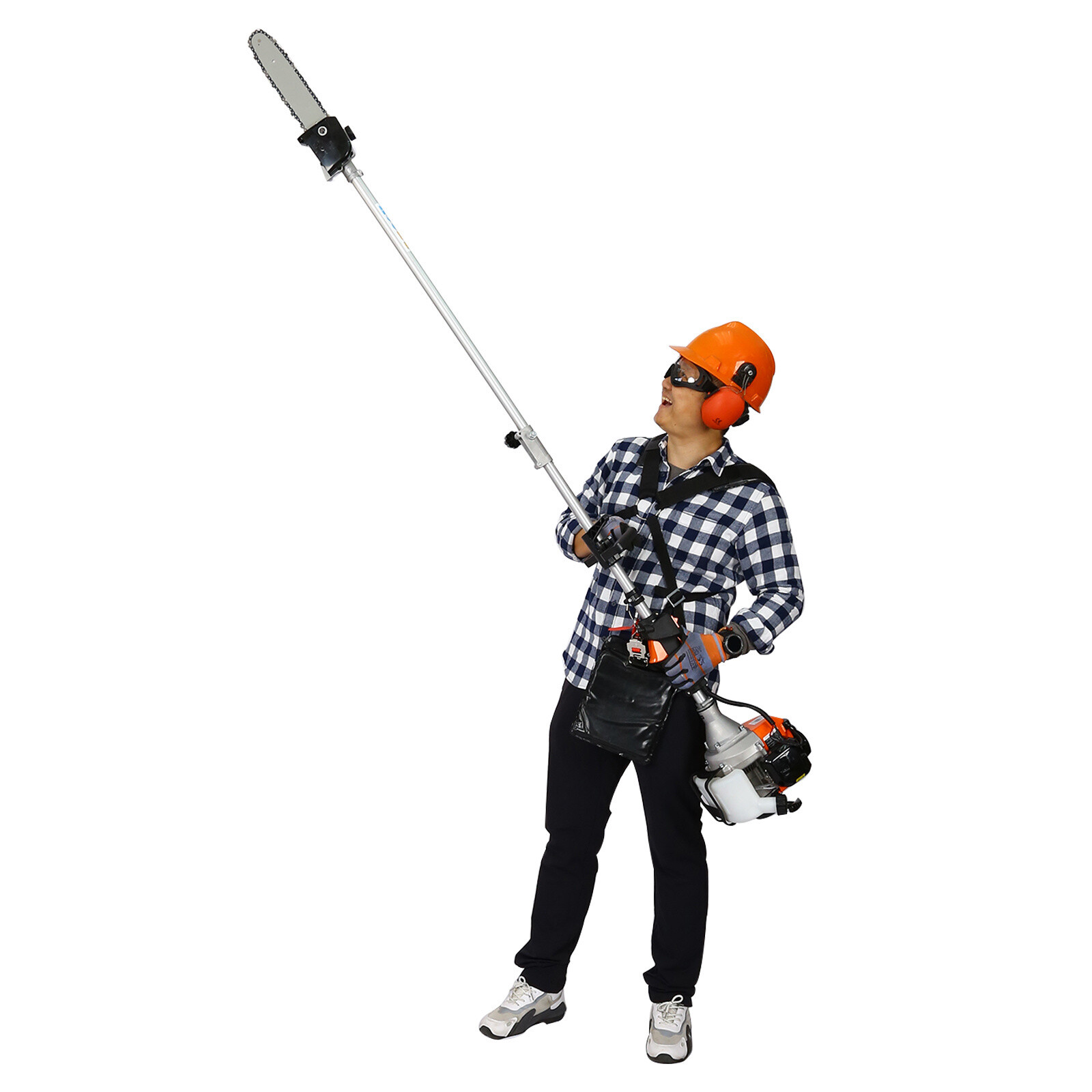 4 in 1 Multi-Functional Trimming Tool 33CC with Gas Pole Saw Hedge Trimmer