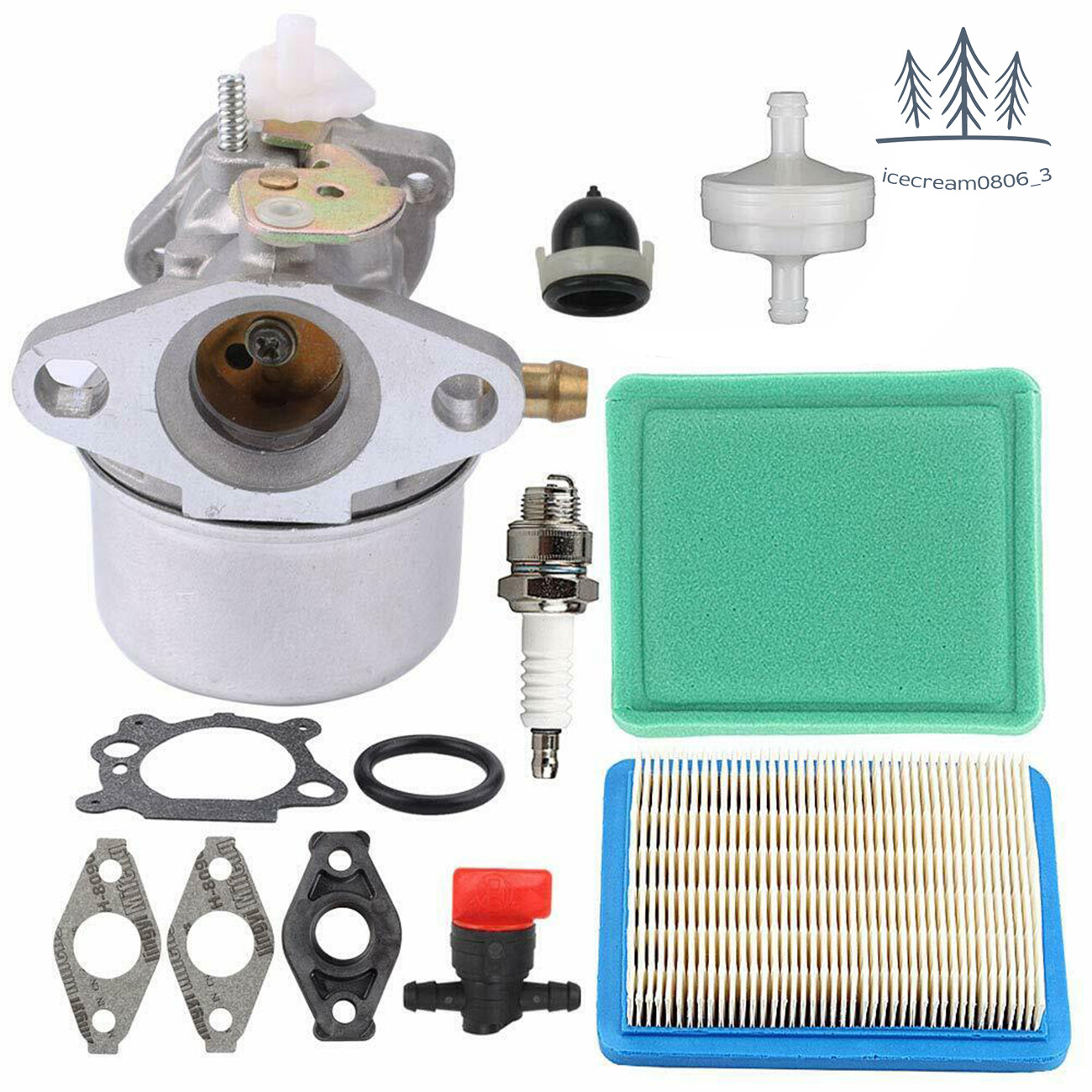 Carburetor for Briggs & Stratton 4-7HP 799869 497586 499059 494217 498254 497347