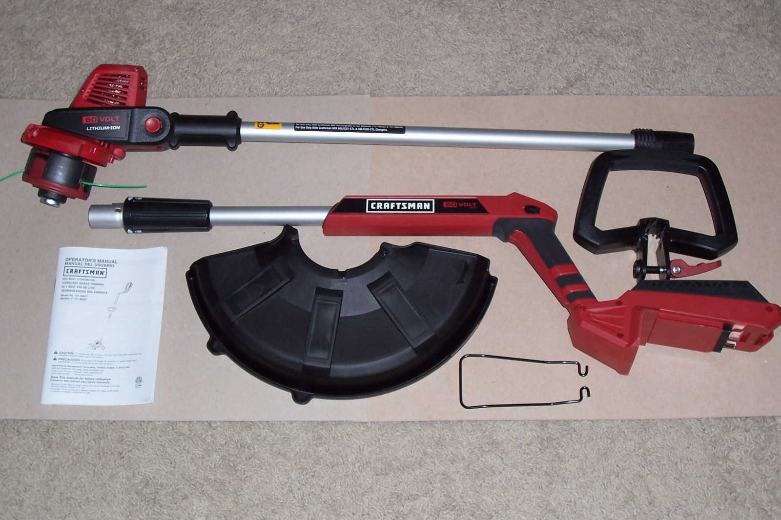 CRAFTSMAN 60v Volt MAX Lithium-Ion 14″ Cordless String Trimmer Edger 98837 NEW