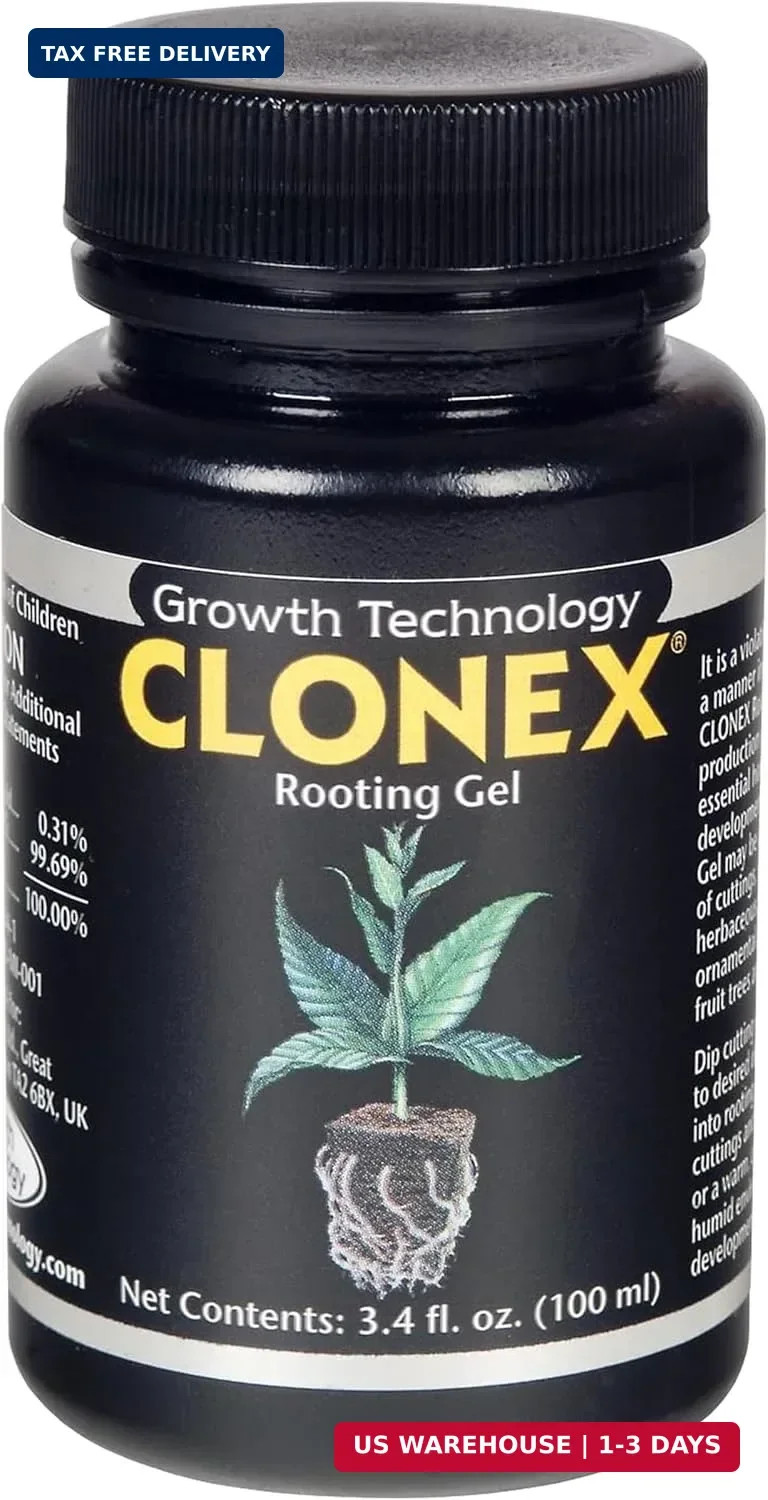Clonex Rooting Gel – High-Performance Rooting Compound for Plant Cuttings, Conta