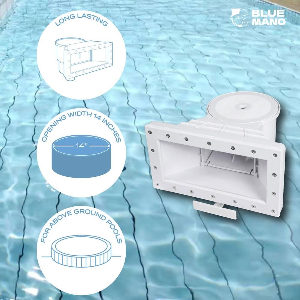 Wide Mouth Above Ground Pool Skimmer Complete Kit Replacement SP1091WM Dyna-Skim