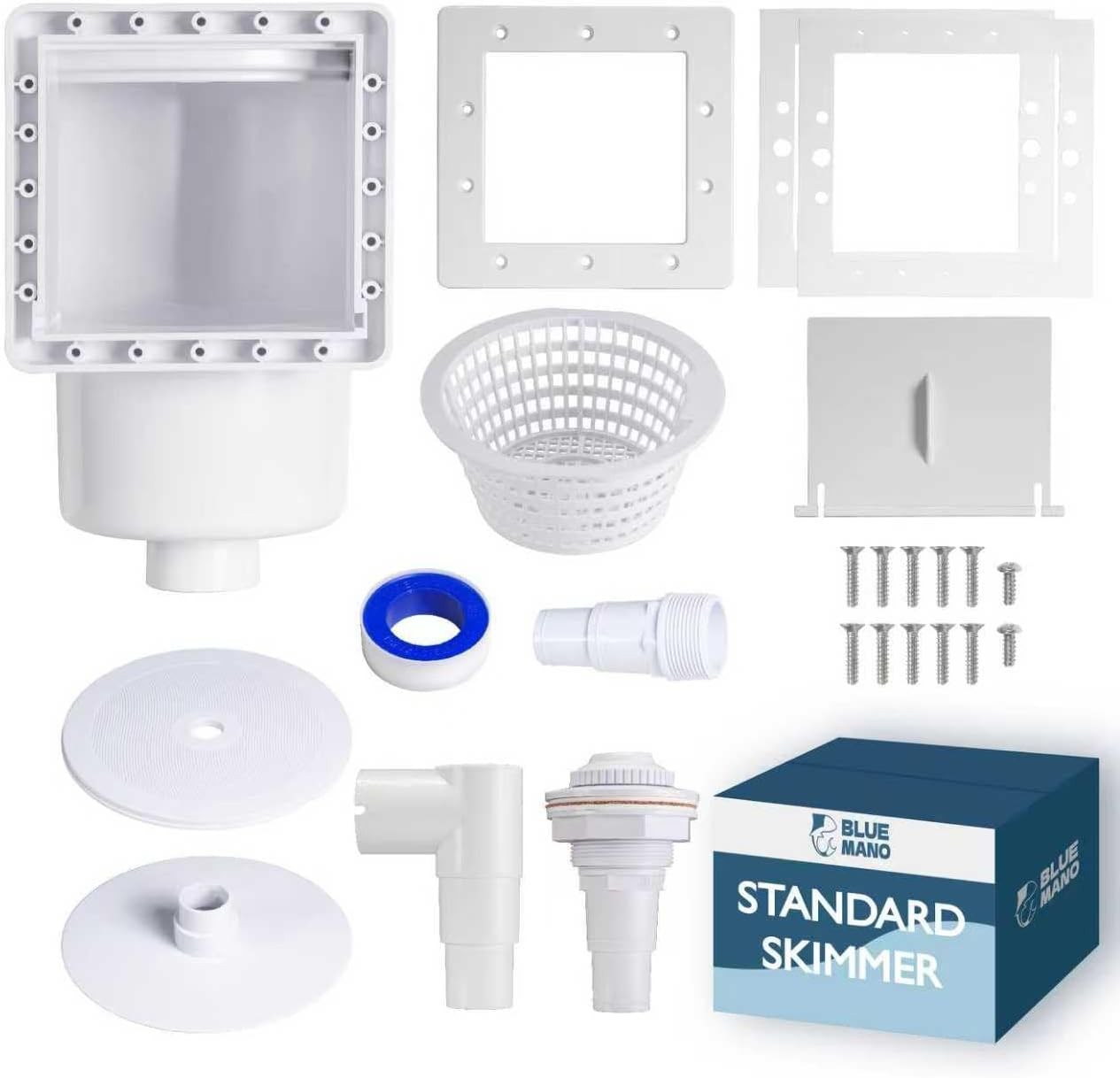 Wide Mouth Above Ground Pool Skimmer Complete Kit Replacement SP1091WM Dyna-Skim