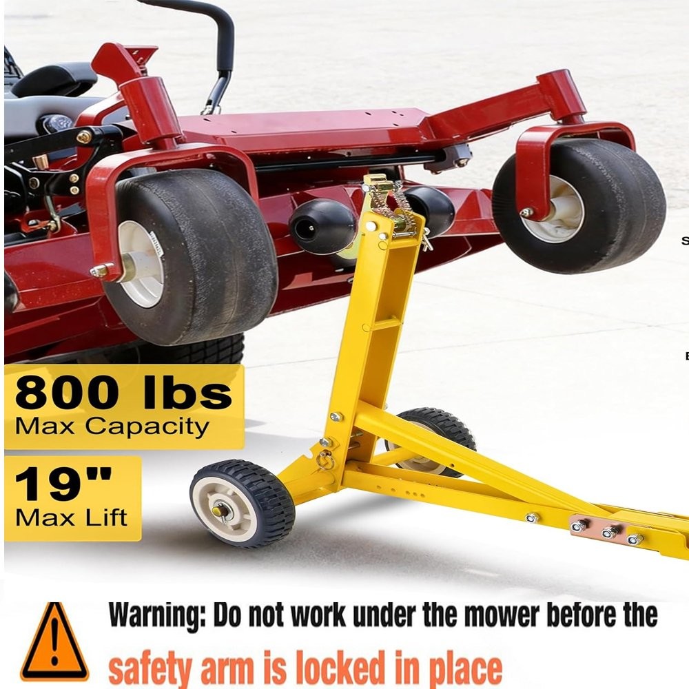 800Lbs Lawn Mower Lift Jack Telescopic Lifting Tool Maintenance Garden Tractors