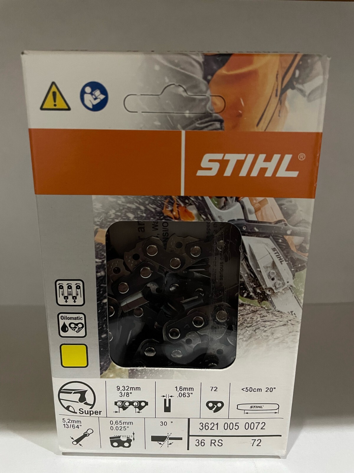36RS 72 STIHL 3/8 20 in NEW CHAINSAW CHAIN SAW .063 72 20 INCH BLADE AGGRESSIVE