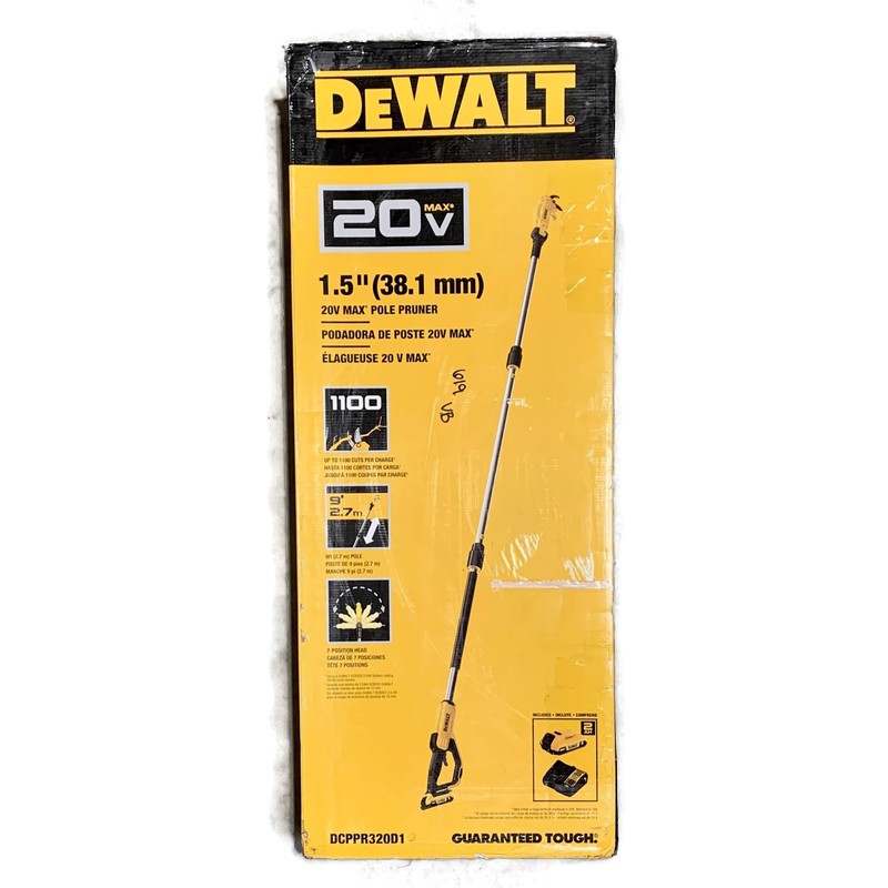 DEWALT DCPPR320D1 20V MAX 1-1/2 inch Cordless Pole Pruner Kit