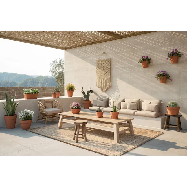 Artevasi Round 2-in W x 2-in L x 1.8-in H Terracotta Clay Indoor/Outdoor Planter
