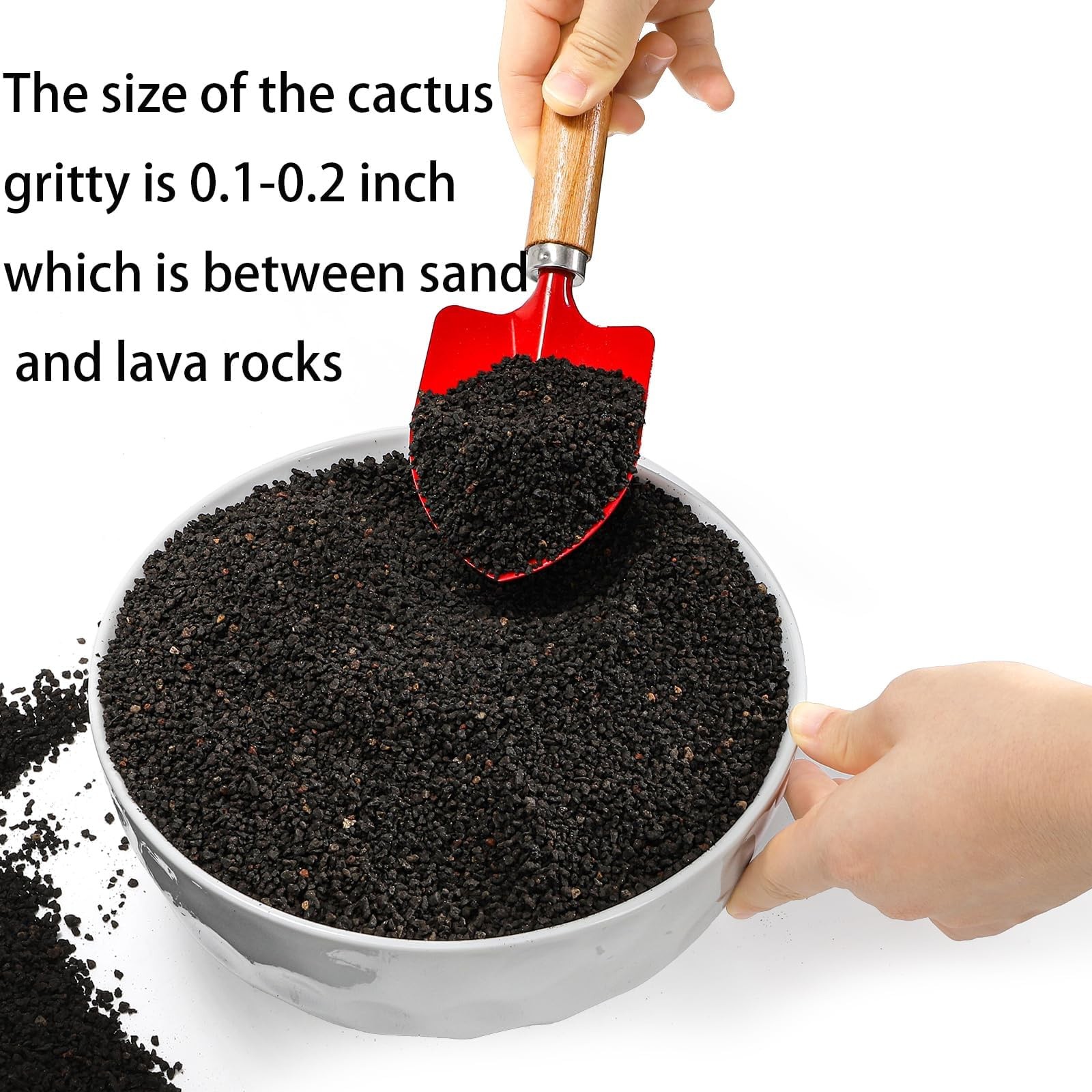 TOPZEA 12 LB Black Lava Rocks Sand for Plants, Potting Soil Decorative Landsc…
