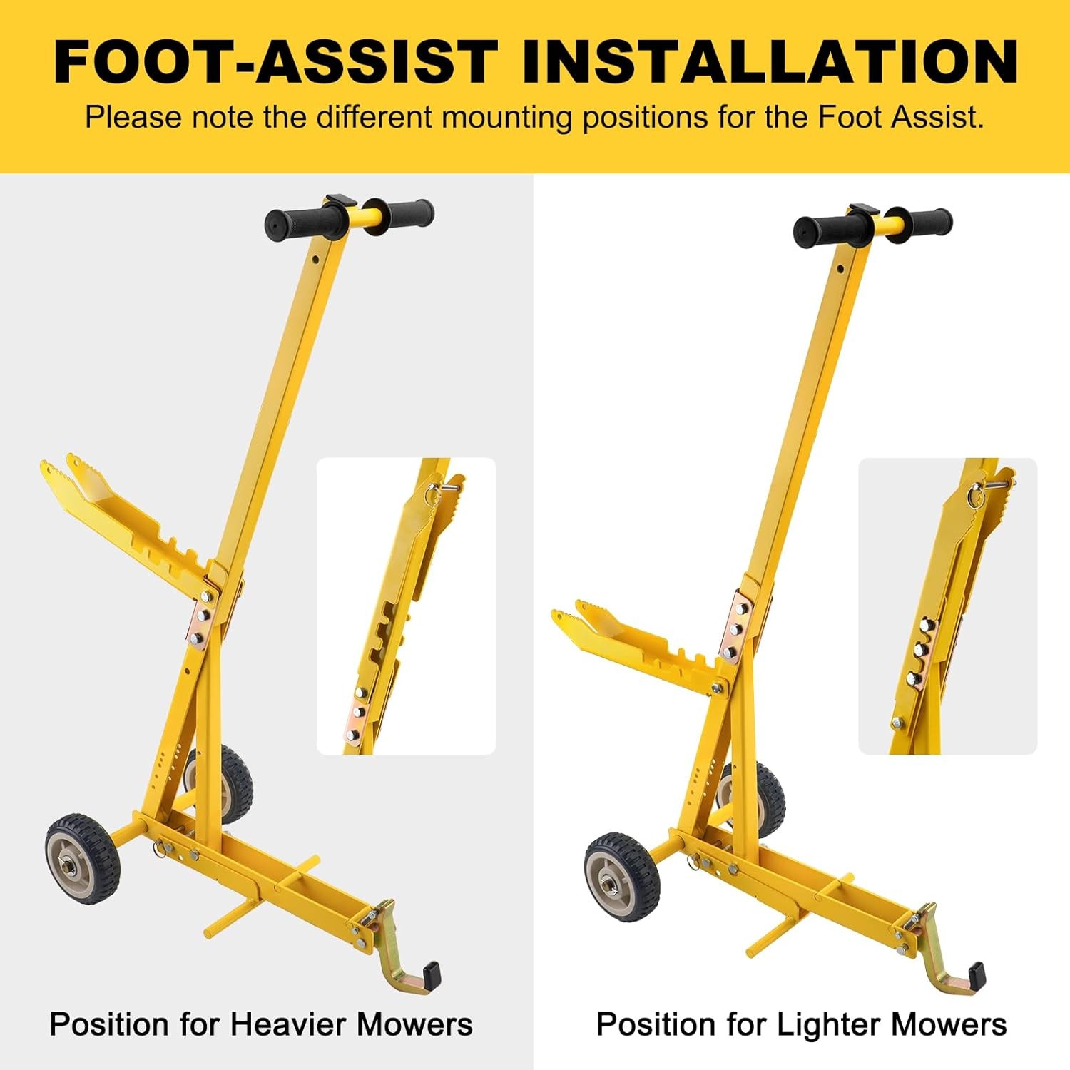 800Lbs Lawn Mower Lift Jack Telescopic Lifting Tool Maintenance Garden Tractors