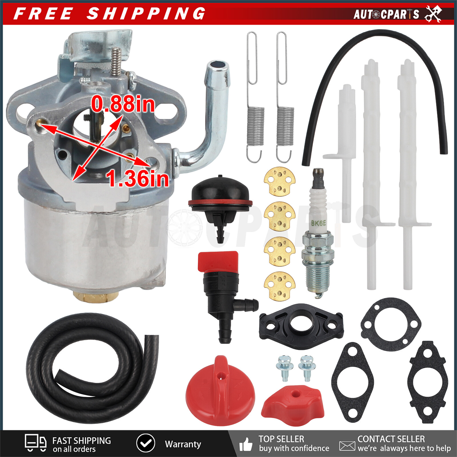 For Craftsman 536.881851 8.5HP Carburetor ForSnowthrower Carb