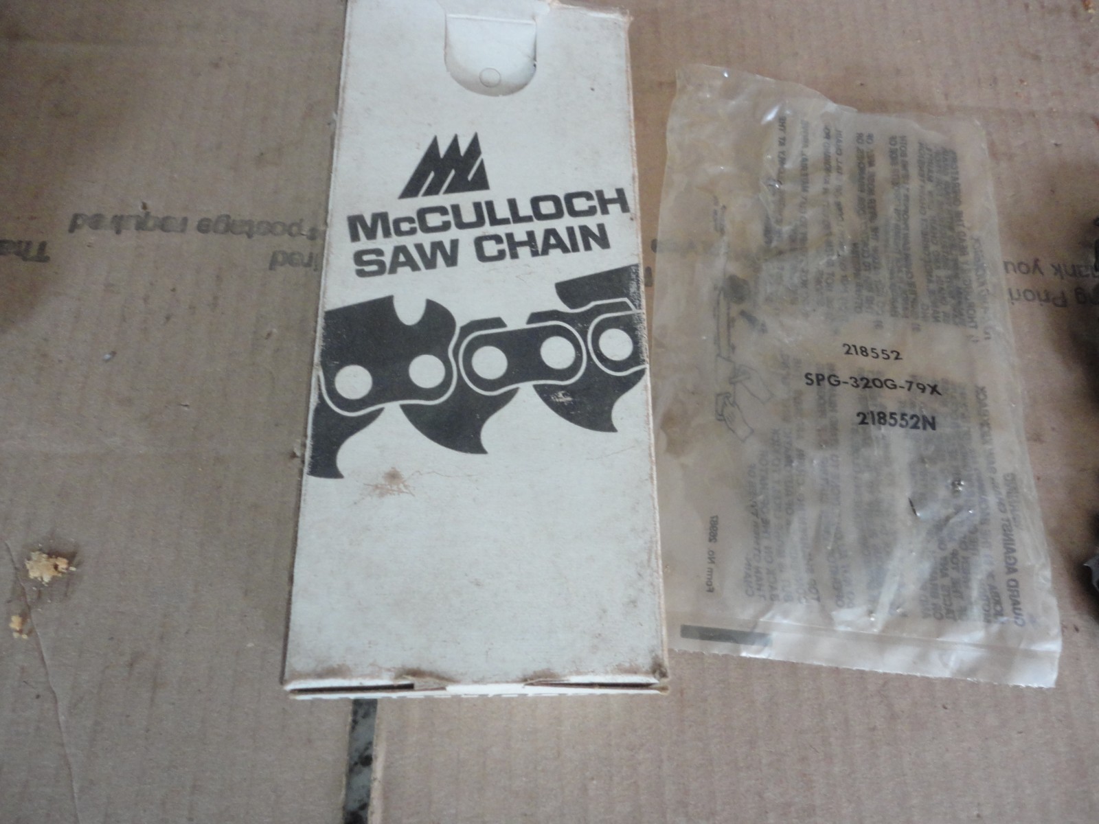 McCulloch collectors new 20″ McCulloch Branded Chain 218552N Details Below