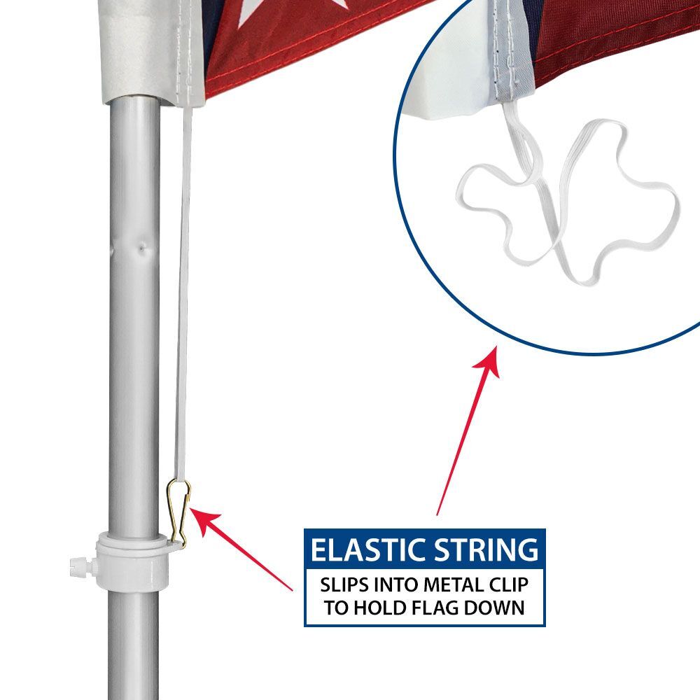 Yes We Are Open For Business Swooper Super Flag 16ft Flagpole Kit / Ground Spike