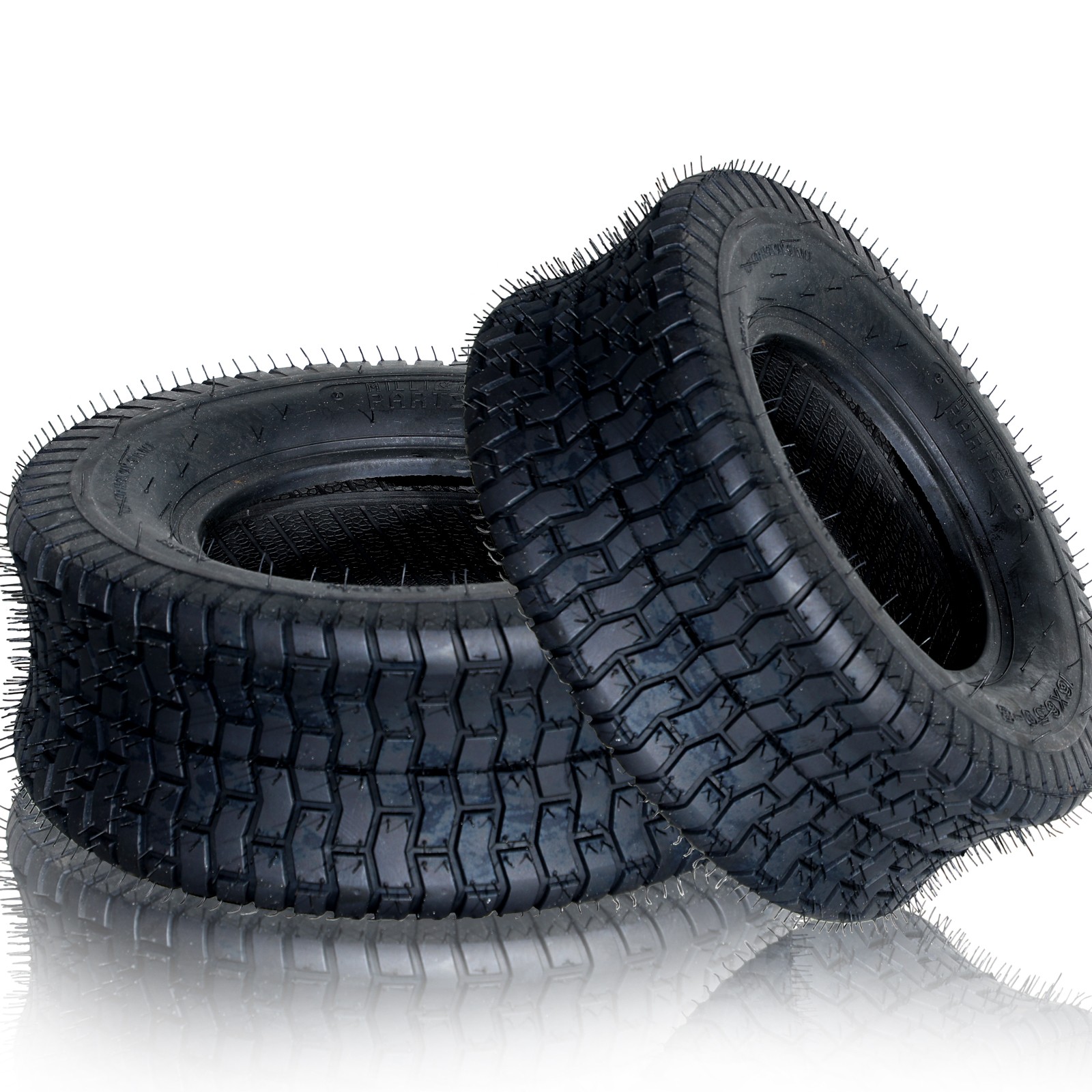 Set of 2 16×6.50-8 Lawn Mower Garden Turf Tires 2PR 16×6.5-8 Tubeless 396Lbs