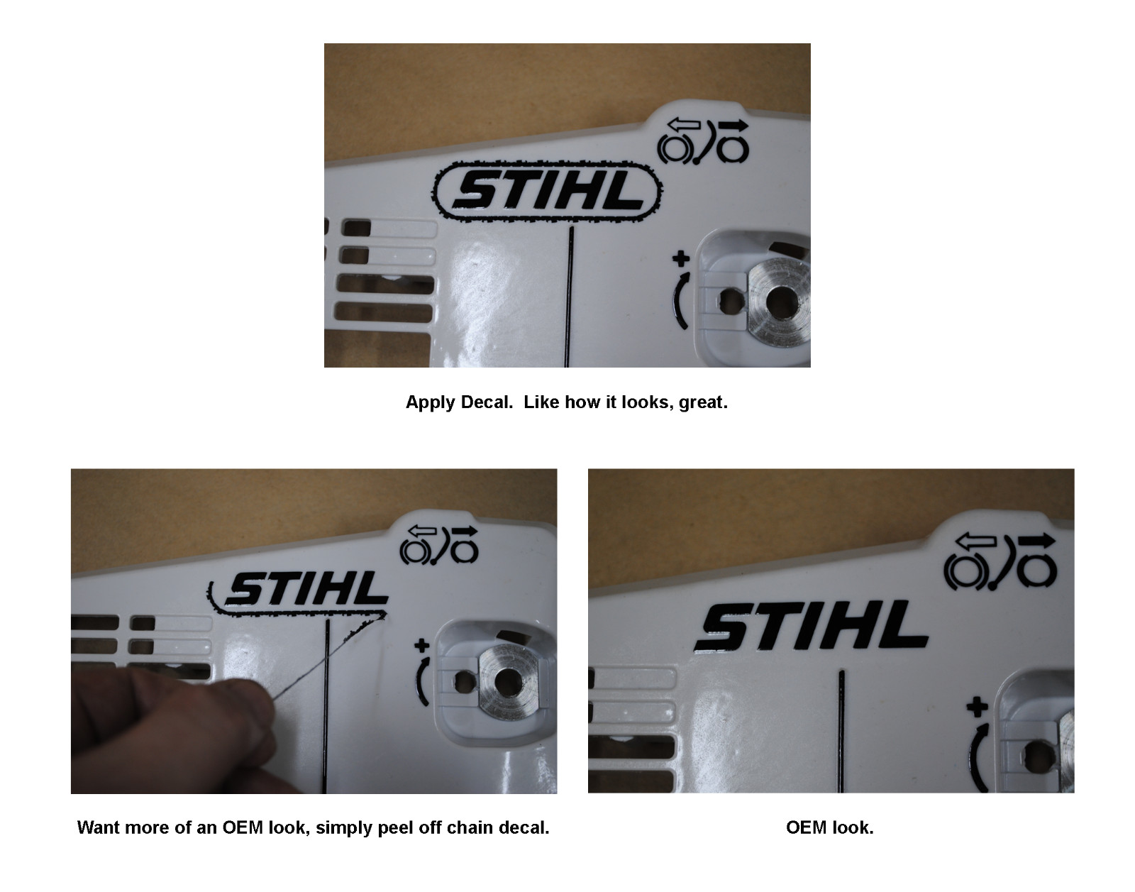 Stihl Clutch Cover Vinyl Decal / Sticker