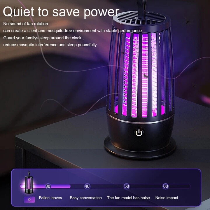 Electric Insect Killer Portable Mosquito Zapper Lamp Indoor Pest Fly Trap 2PACK