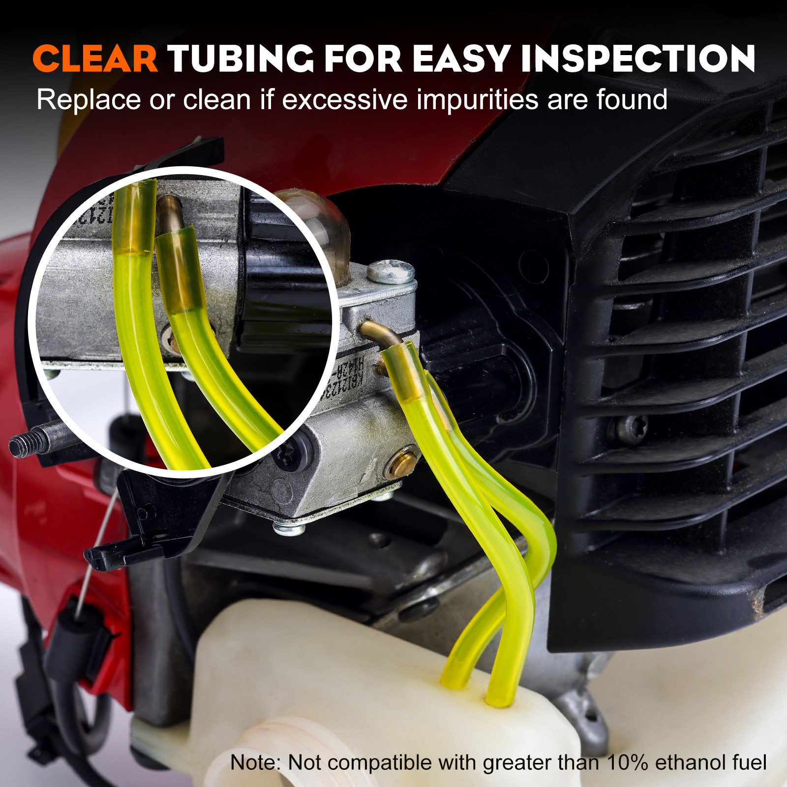 4 Size 16 Feet Fuel Line Hose Petrol Tubing Chainsaw Common Weedeater 2 Cycle