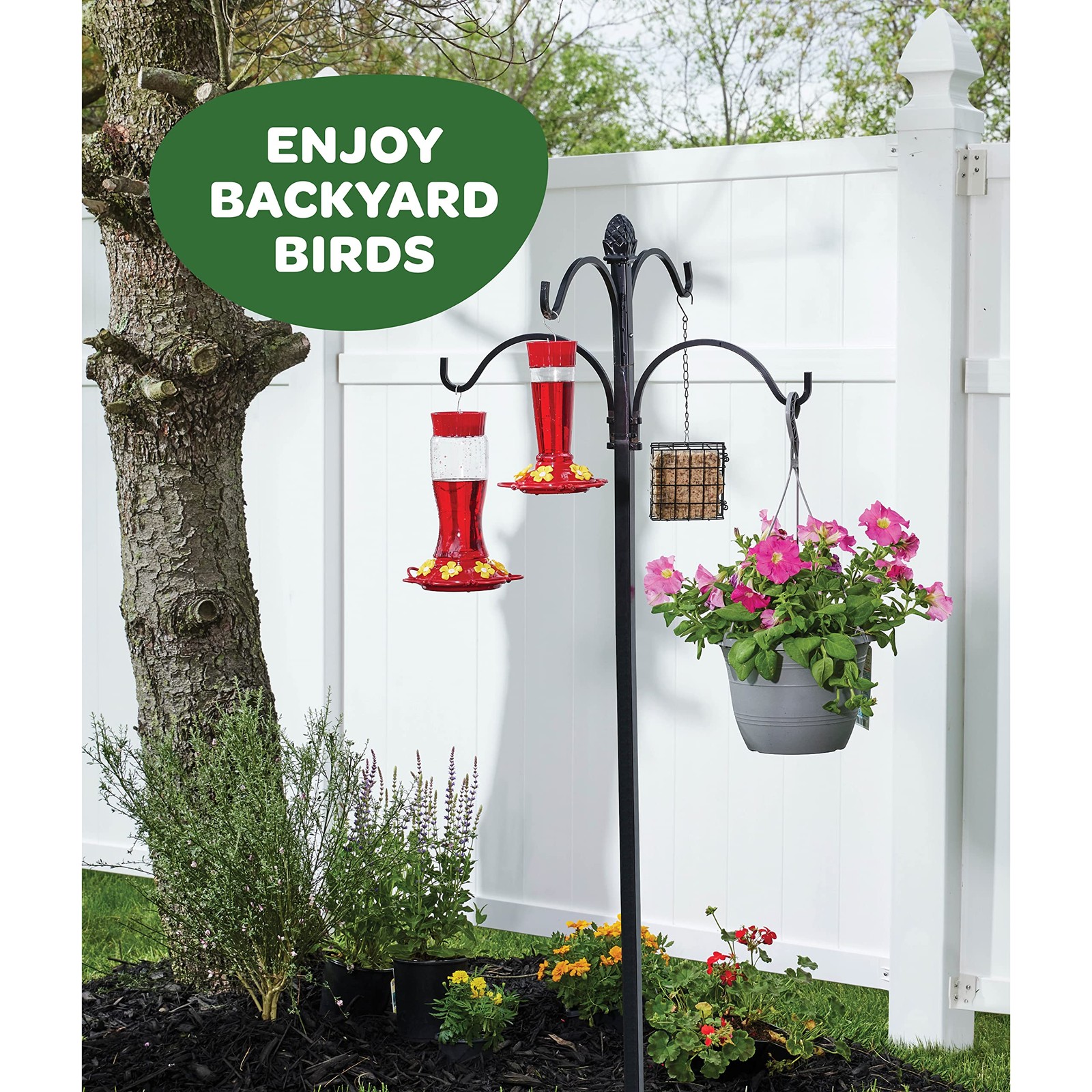 Hummingbird Feeder 10 oz [Set of 2] Plastic 10 – 2 Pack, 10oz