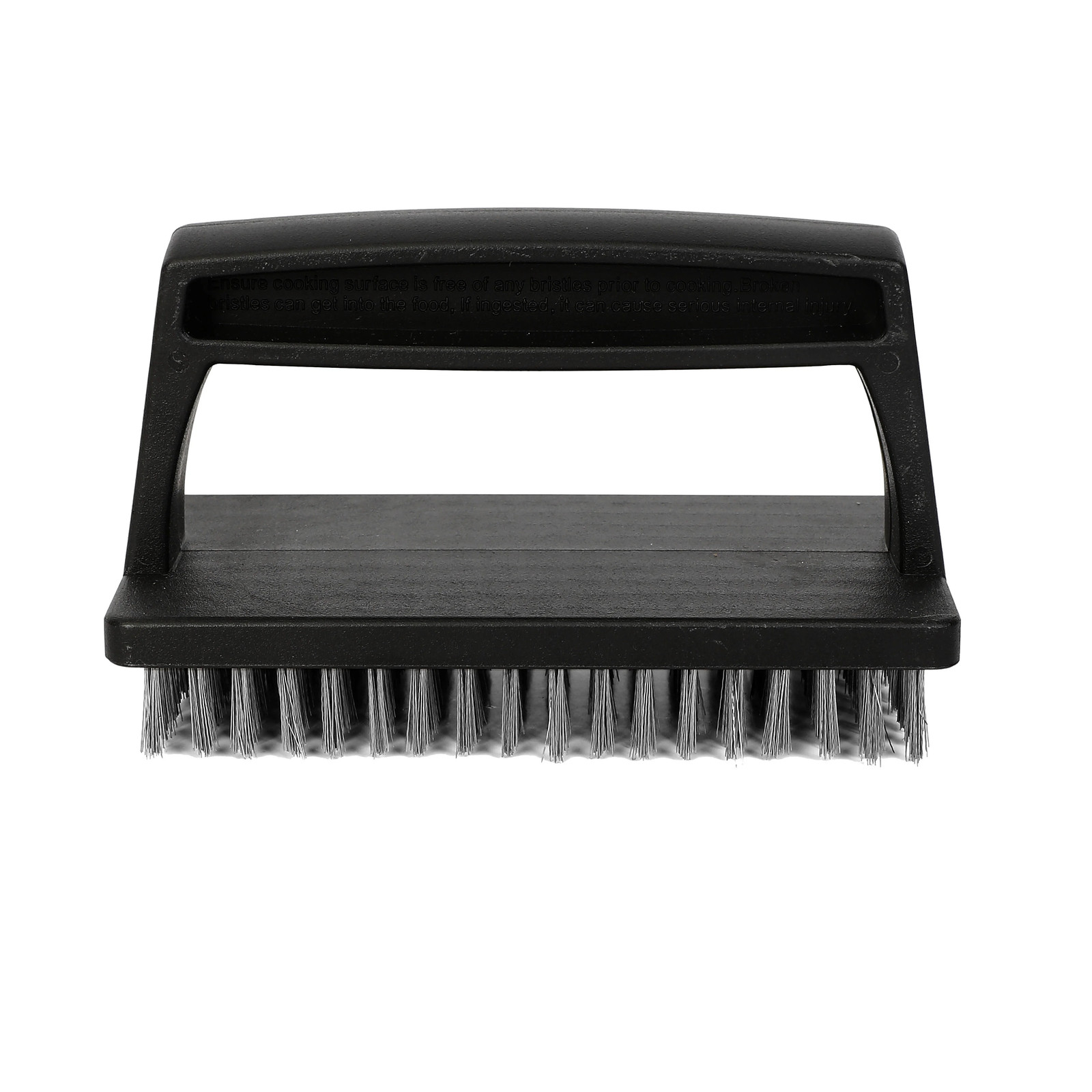 Handheld Steel Fiber Scrub Brush with Ergonomic Handle for Grill Cleaning