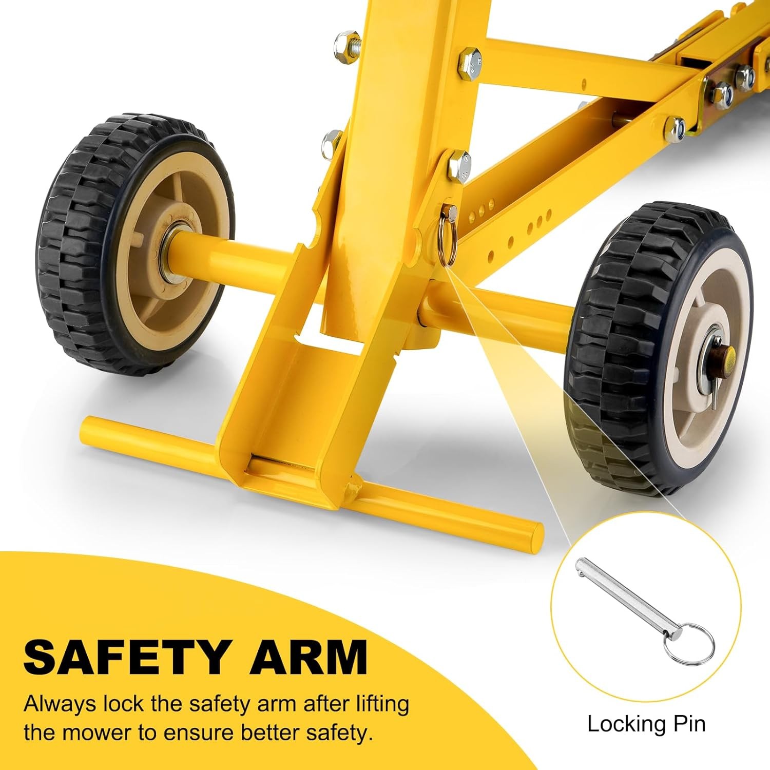 800Lbs Lawn Mower Lift Jack Telescopic Lifting Tool Maintenance Garden Tractors