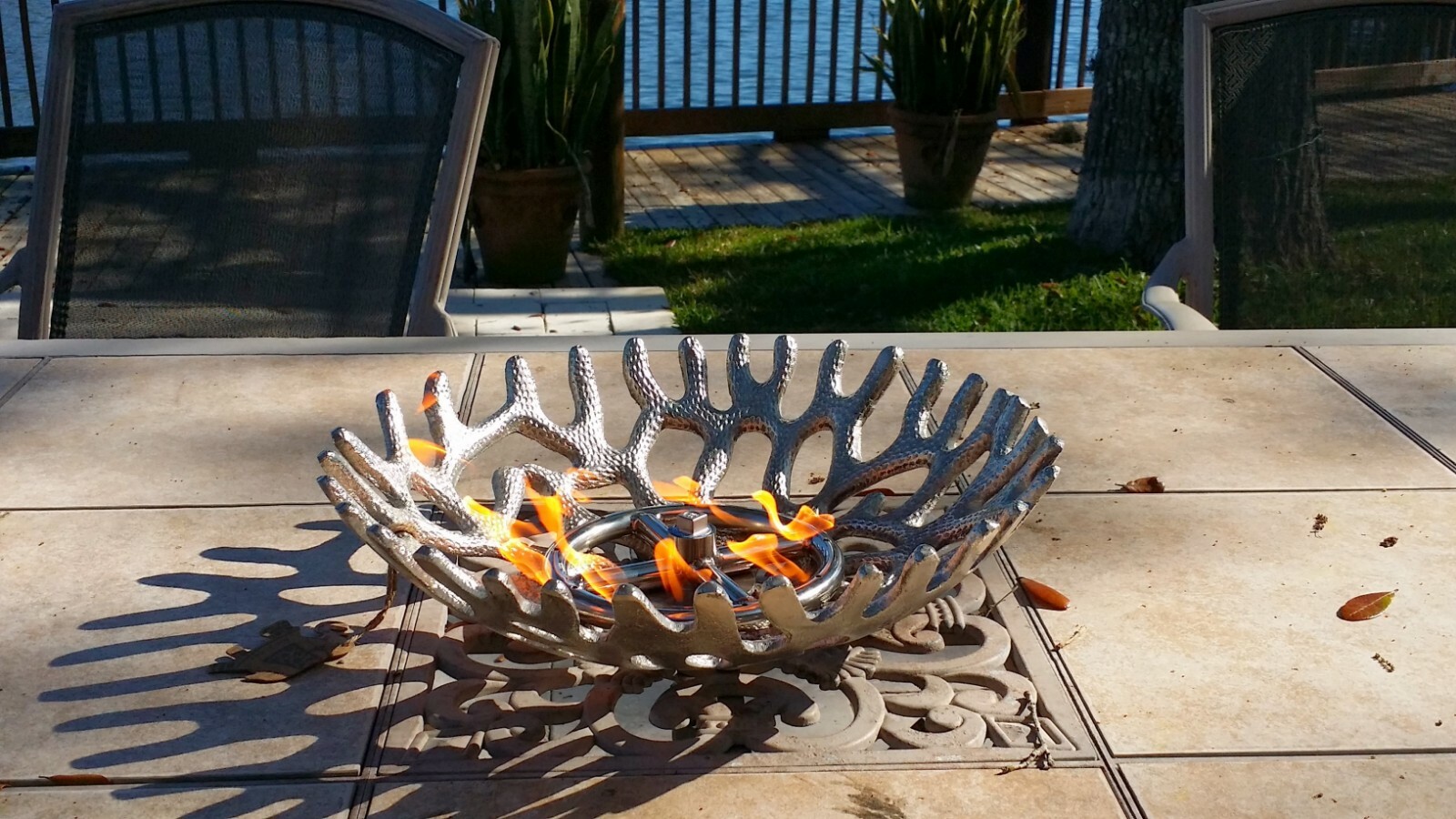 EasyFirePits Lifetime Warr 316 Stainless Round Gas Fire Pit/ Fire Table Burners