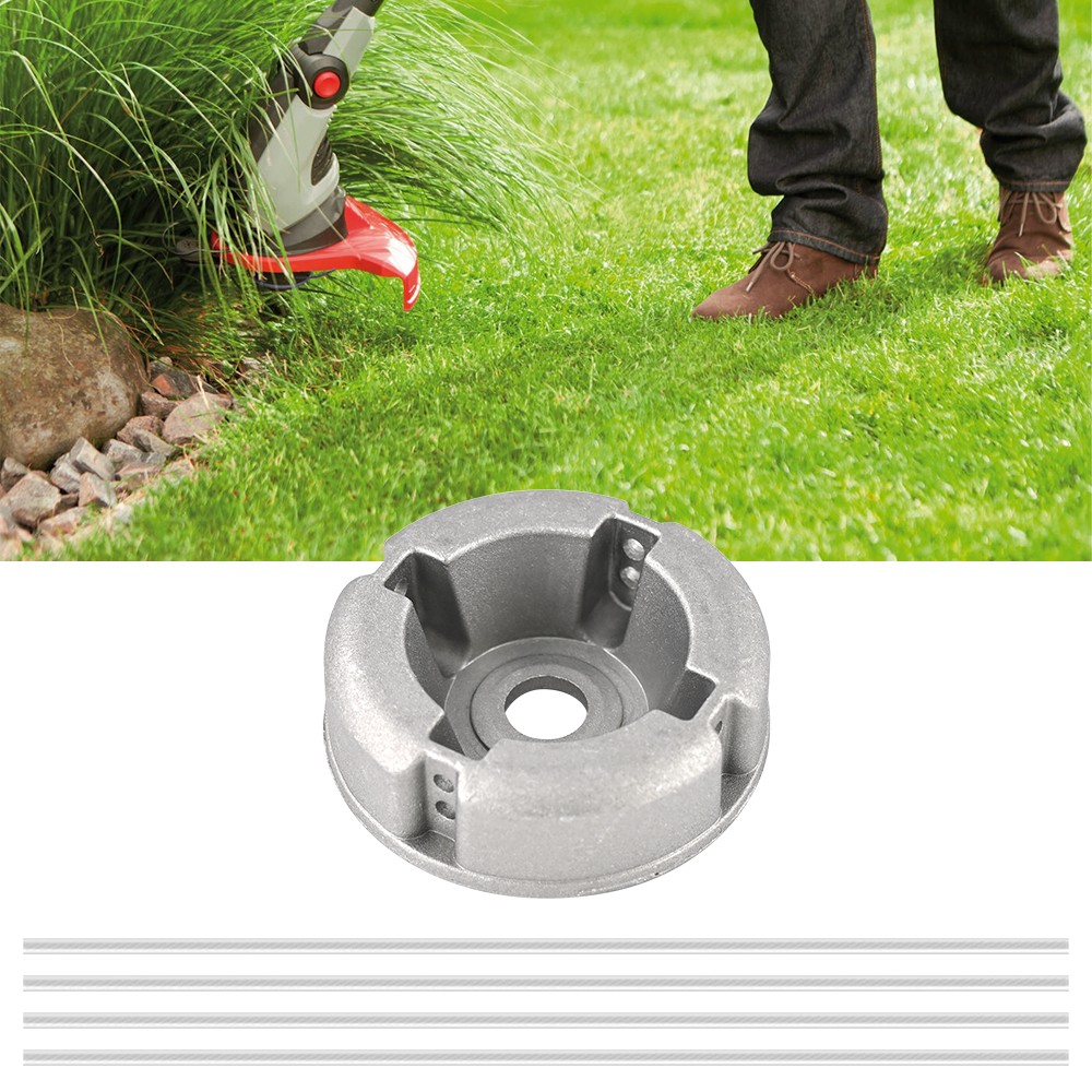 1xLawn Mower Steel Wire Grass Trimmer Head Brush Cutter Weed Eater Trimmer Head