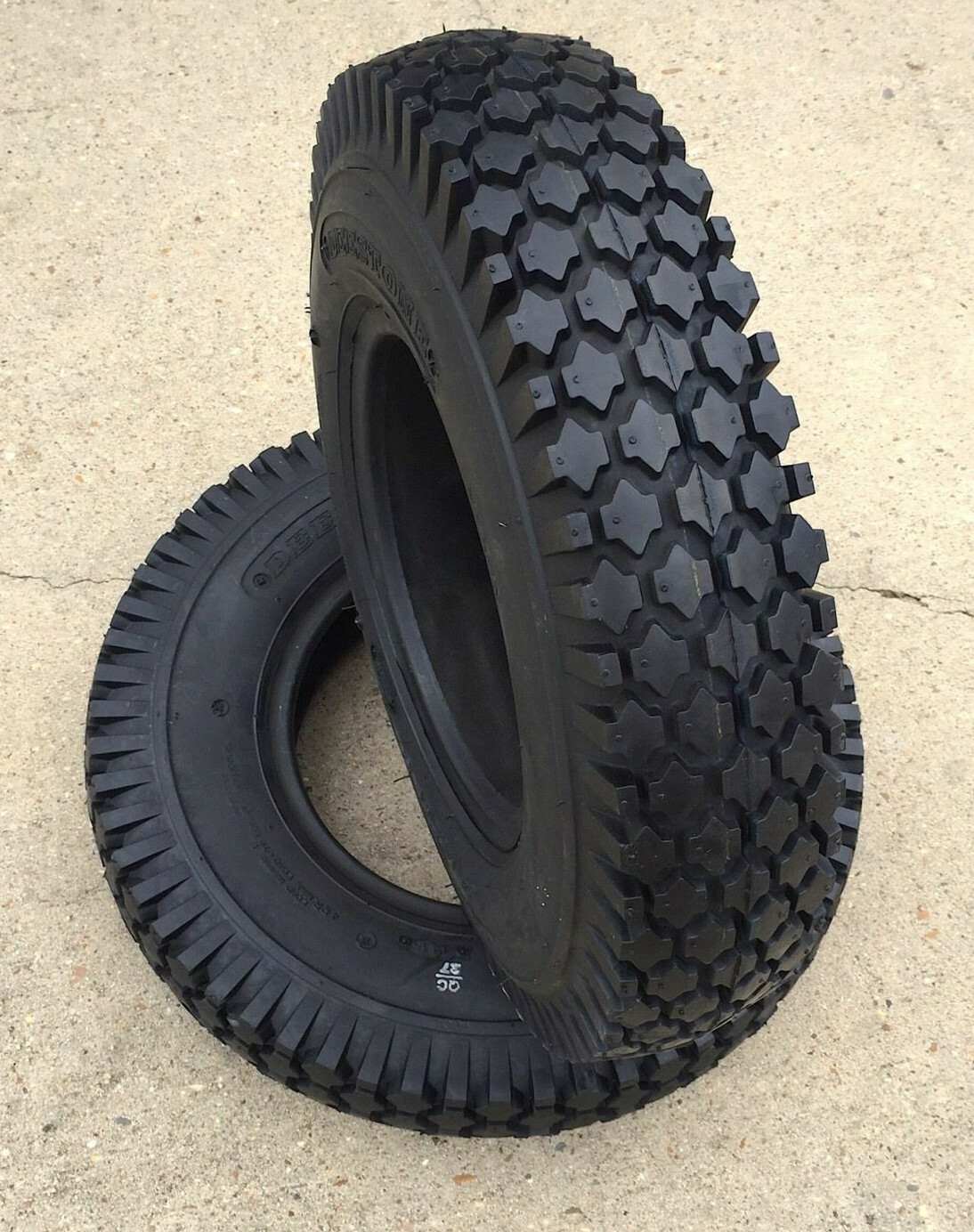 2 – 4.10/3.50-4 4 Ply Stud Tubeless Tires Pair DS7201
