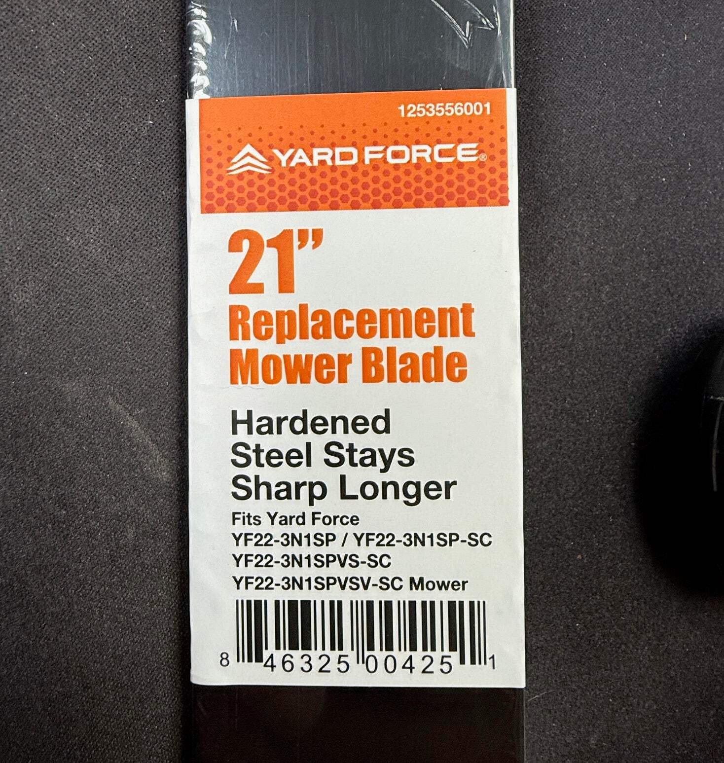 1253556001 Blade for Yard Force YF-22-3N1, 3N1SP, & 3N1SP-SC replaces 1253556000