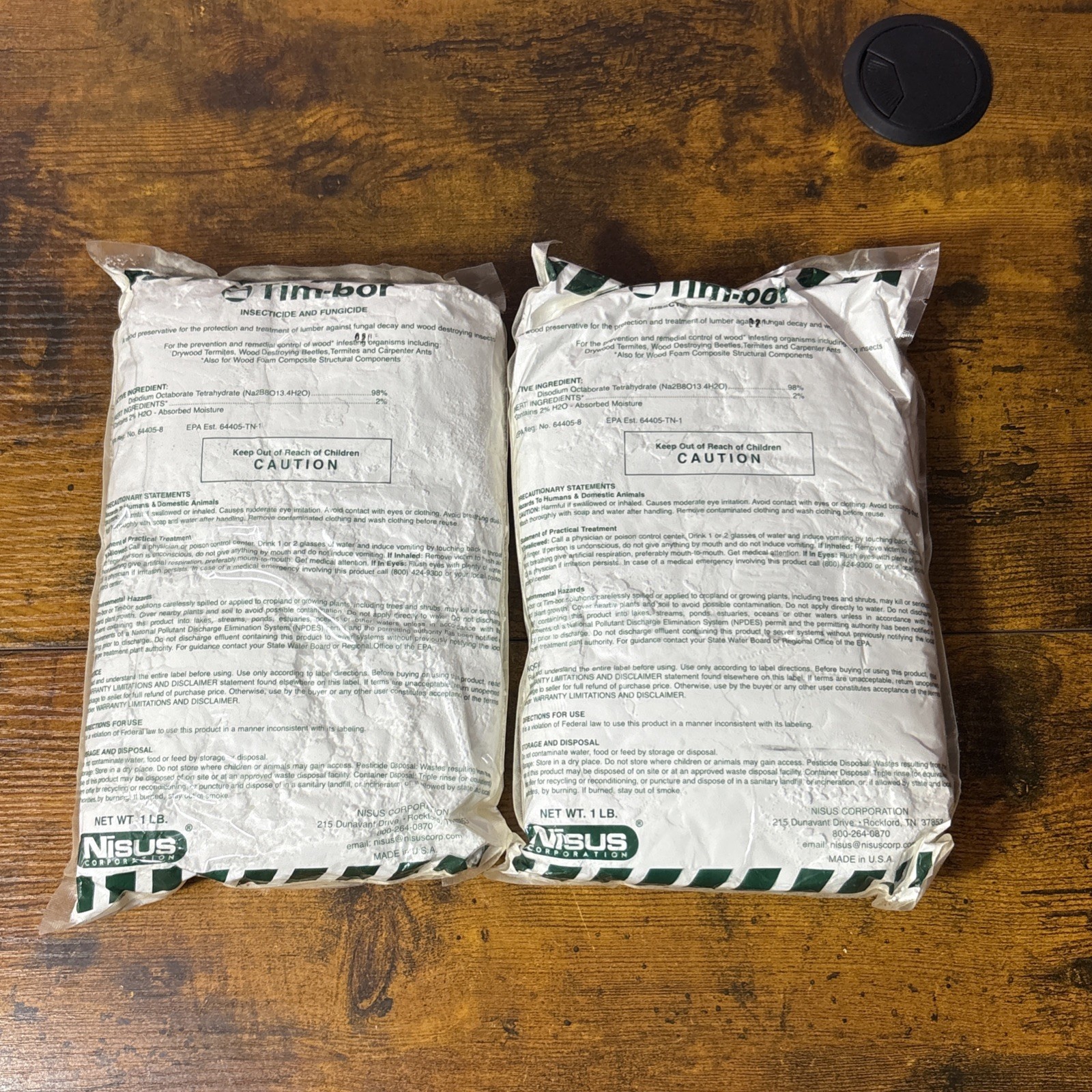 1.0 LB Tim-bor Insecticide Fungicide Wood Preservative Termite Control Lot Of 2