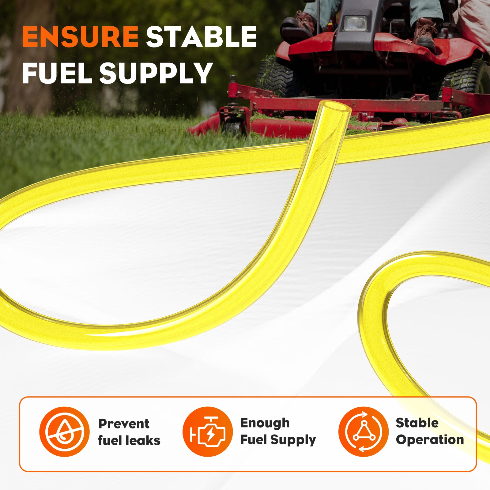 4 Size 16 Feet Fuel Line Hose Petrol Tubing Chainsaw Common Weedeater 2 Cycle