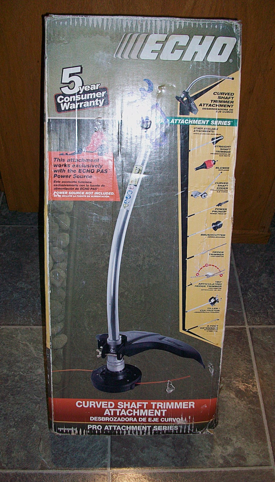 Echo 99944200615 16″ Curved Shaft Trimmer Attachment w/ Rapid-Loader Head PRO