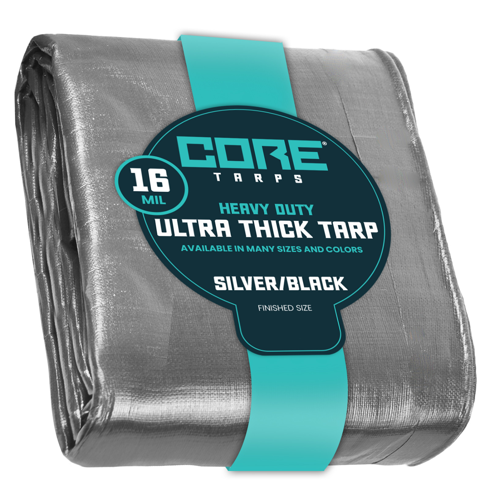 Core Tarps Extra Heavy Duty Tarp 16 Mil Waterproof Tarpaulin Cover UV Resistant