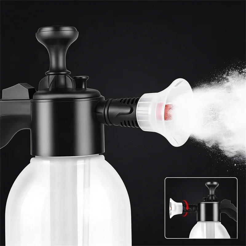 2L Hand Pump Foam Sprayer Pneumatic Washer Foam Spray Gun High Pressure Car Wash