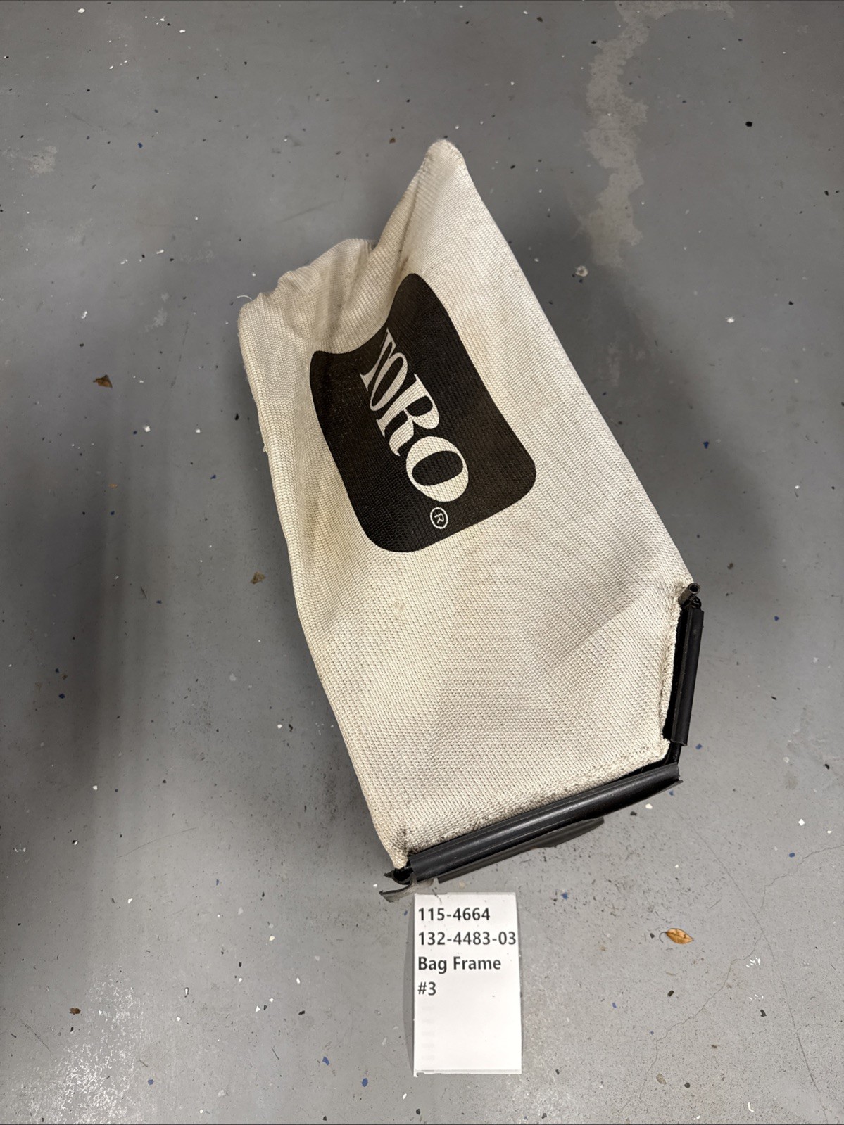 OEM Toro 132-4483-03 115-4664 #3 Grass Catcher Bag & Frame Rack Recycler
