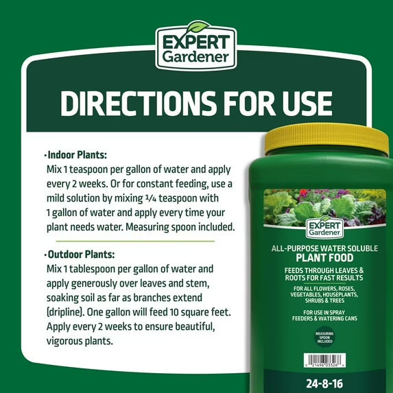 All-Purpose Water Soluble Plant Food, 24-8-16 5 Pounds