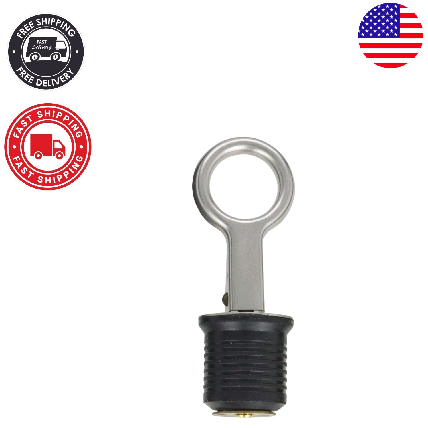 Authentic 1-1/4 Roller Plug in Silver/Black – Top Quality Lawn Attachment