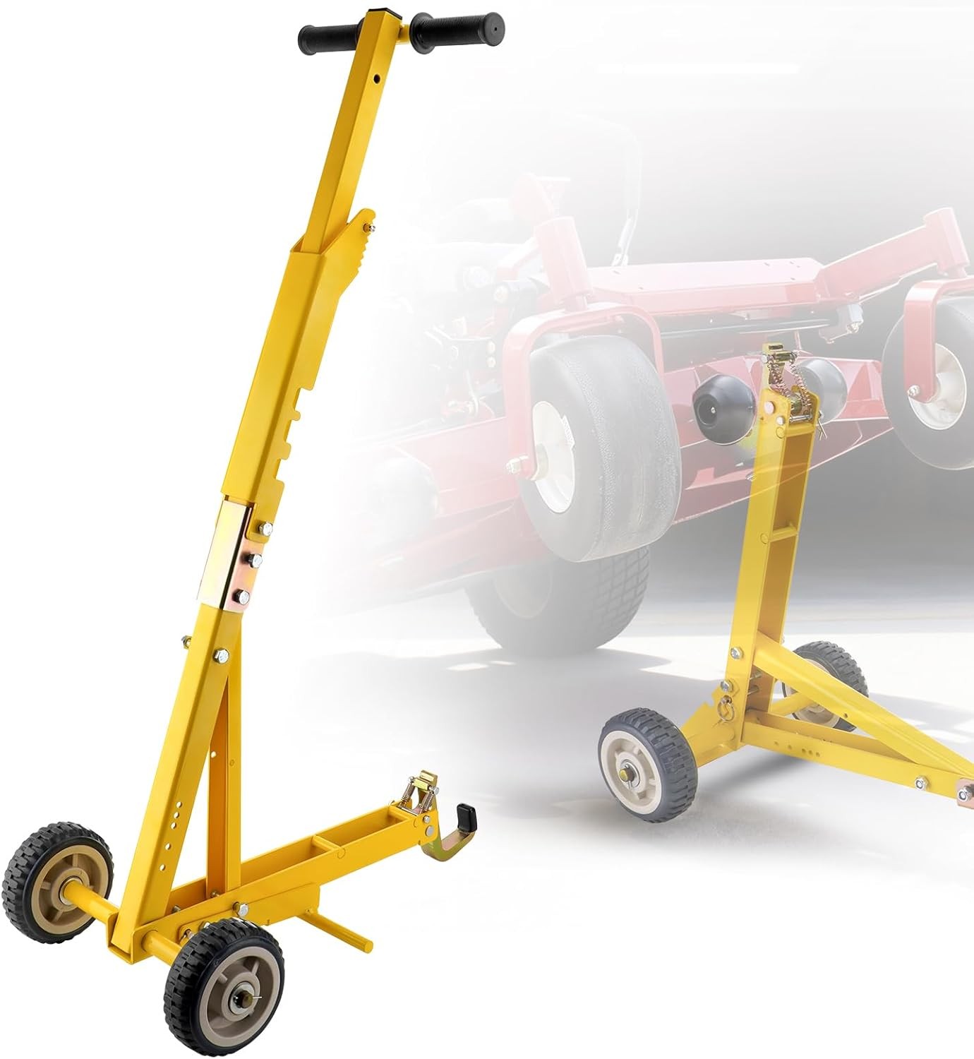 800Lbs Lawn Mower Lift Jack Telescopic Lifting Tool Maintenance Garden Tractors