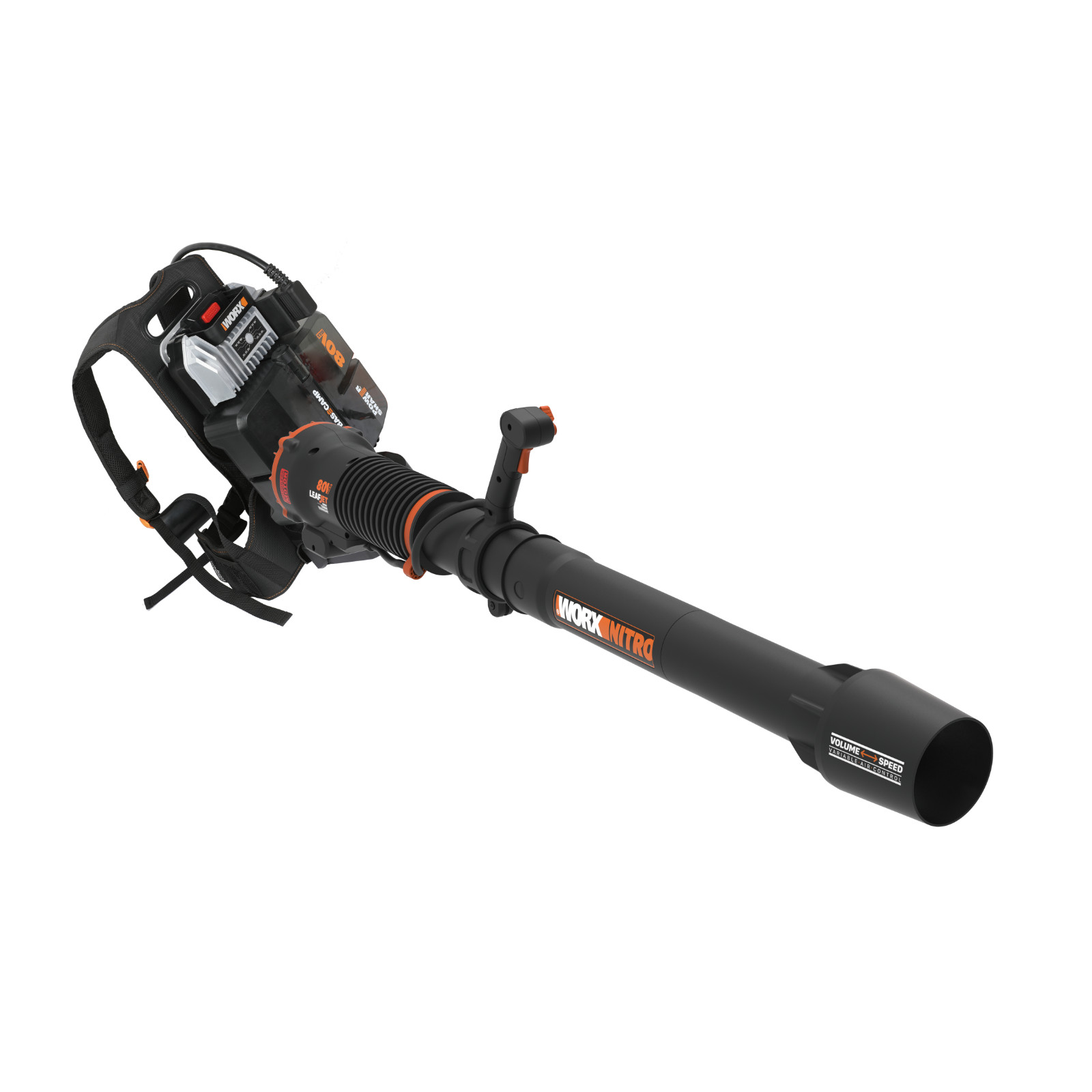 WG572 WORX NITRO 80V Brushless Cordless Backpack Leaf Blower-OB