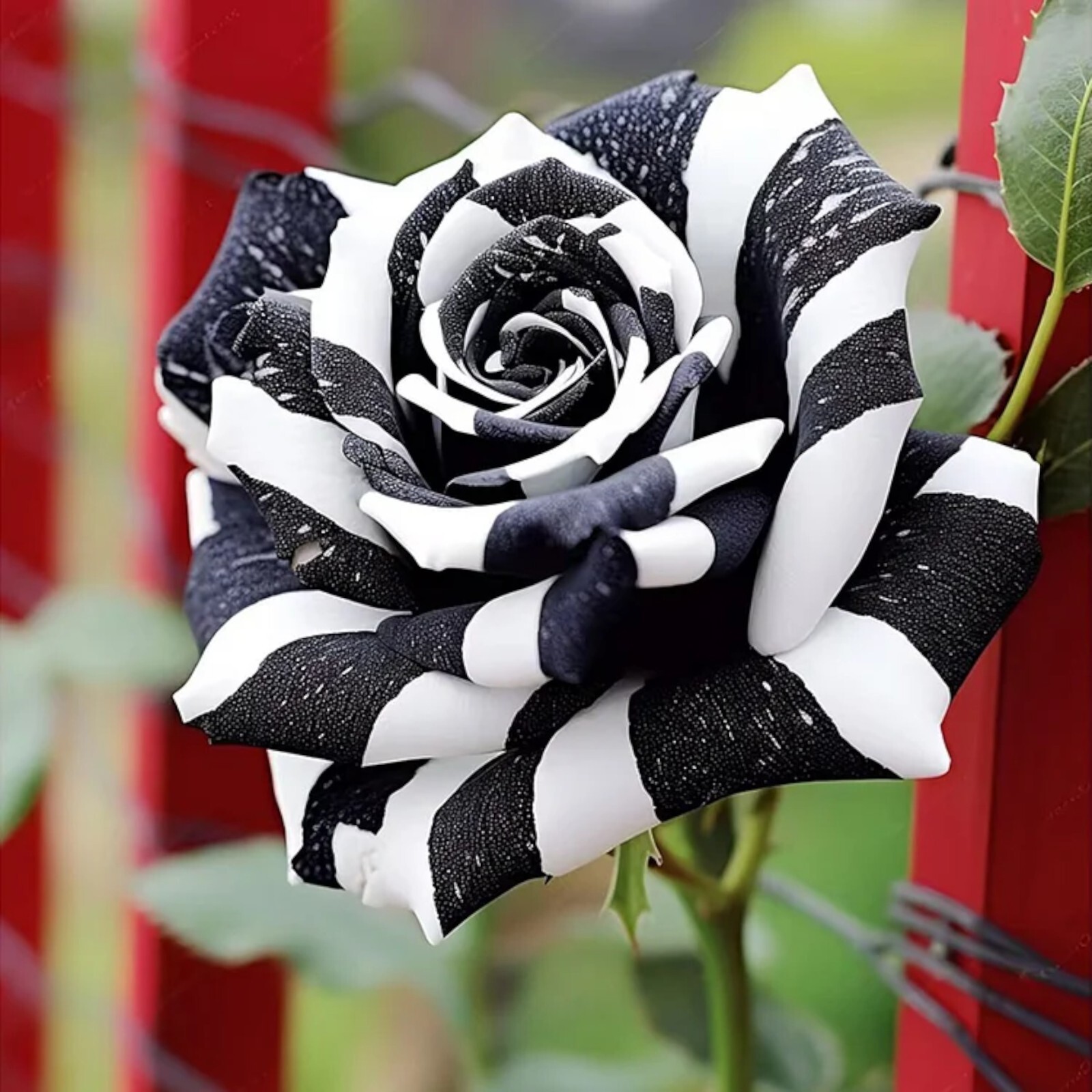 20pcs Rare Black & White Rose Seeds – Non-GMO Heirloom Variety