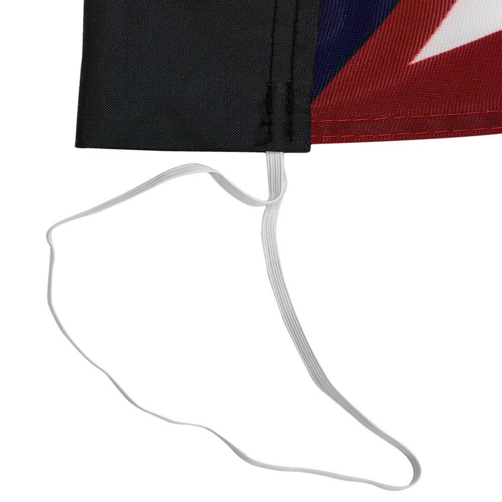 Yes! We Are Open Red Windless Banner Flag & 16′ Flagpole Kit / Ground Spike
