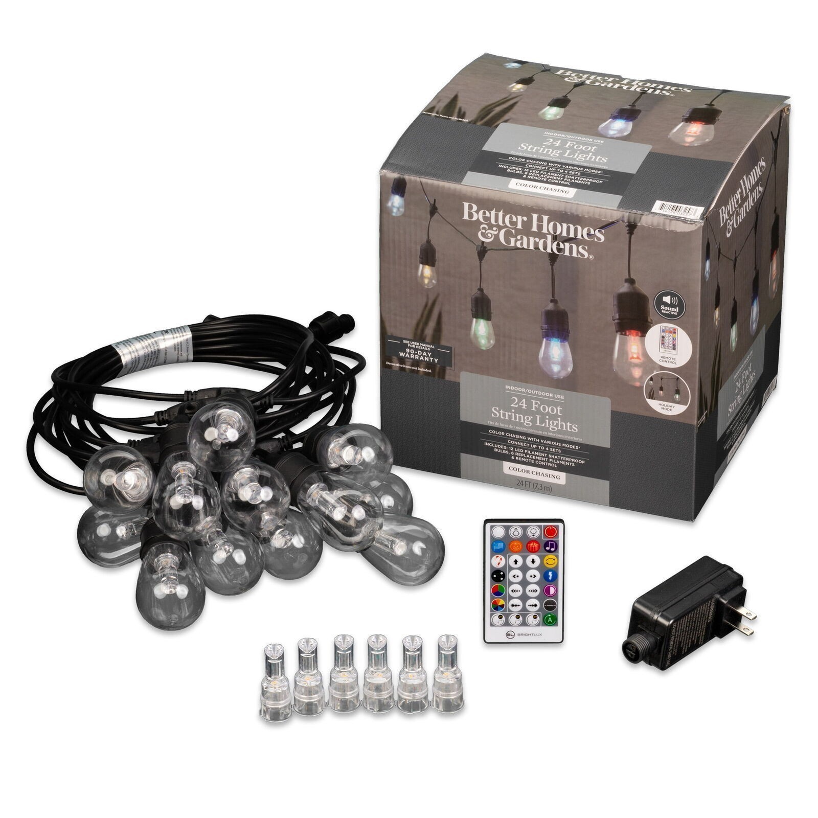 24 Foot Multi-Color Chasing String Light for Indoor and Outdoor Patio & Garden