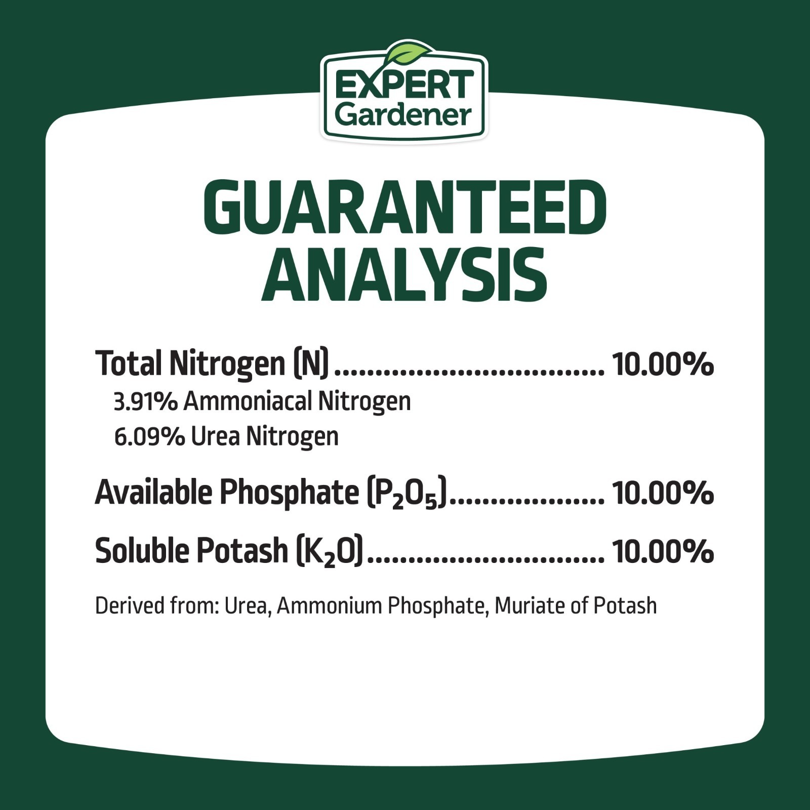 Expert Gardener All Purpose Plant Fertilizer 10-10-10 40 lb Bags 80lb (2 Pack)