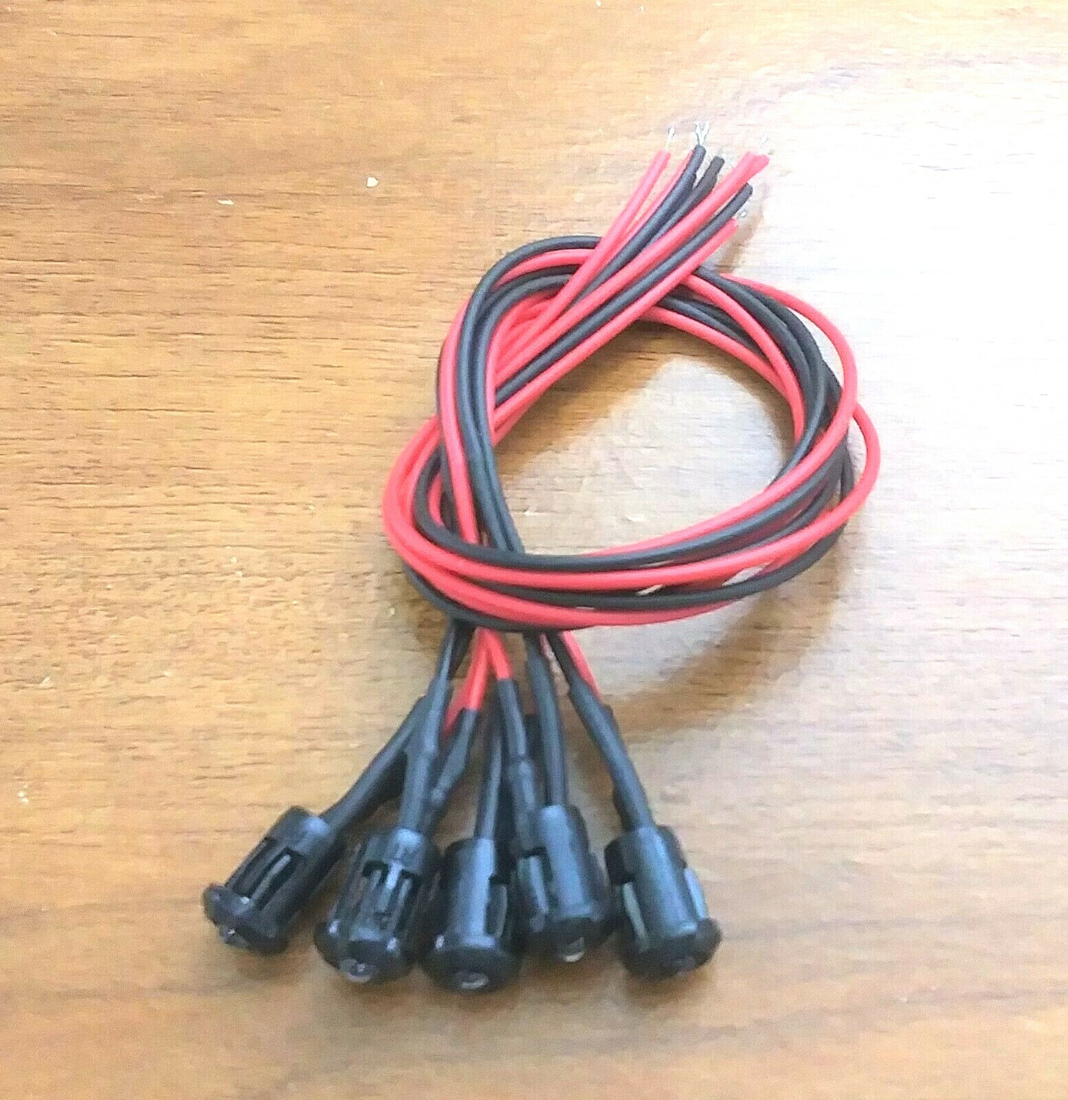 5 Super Bright BBT 12 volt Blue LED 1/4″ Mini Snap-In Landscape Courtesy Lights
