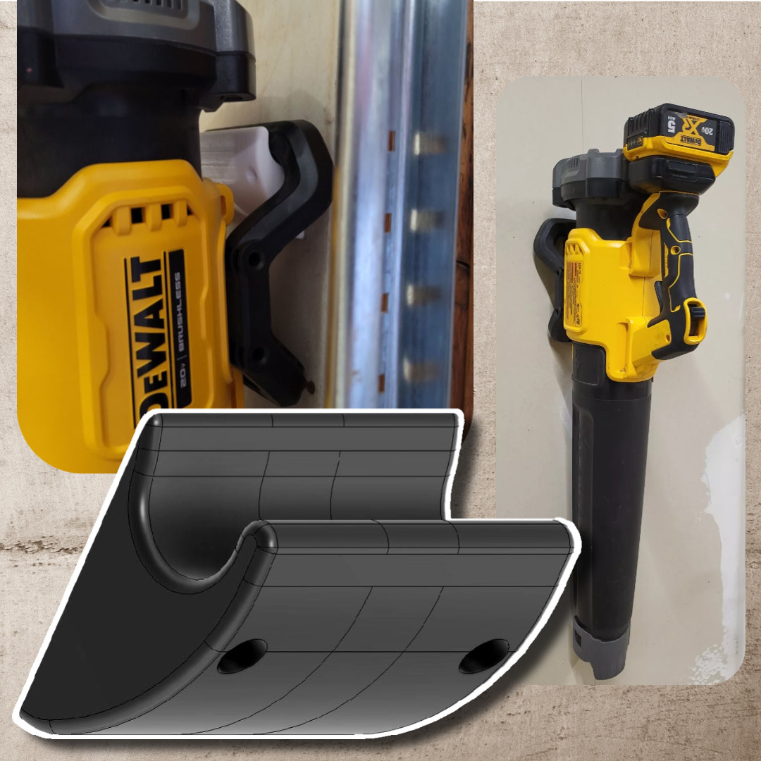 Dewalt 20V MAX Leaf Blower Wall Mount Hanger DCBL722 DCBL722P1 DCBL722B