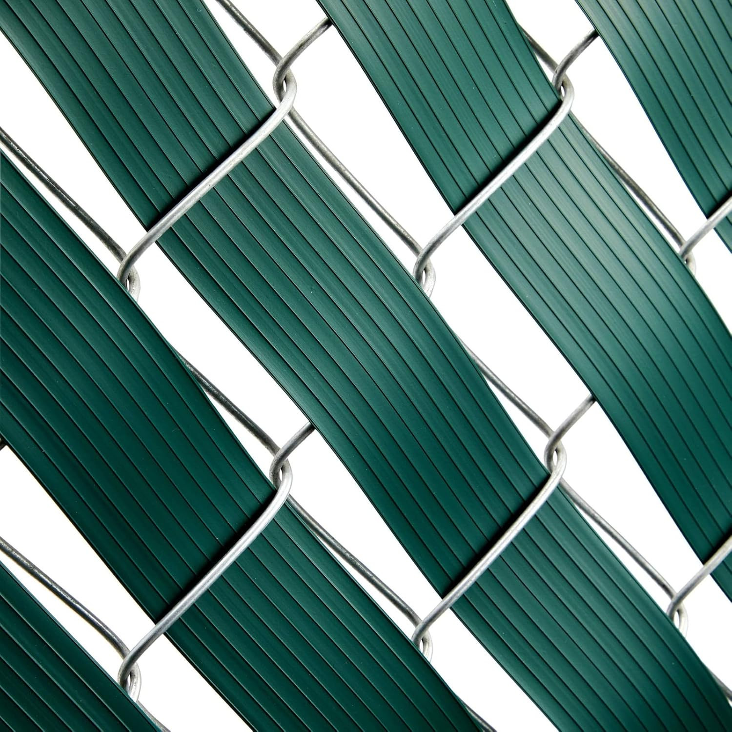 Fence Privacy Screen Slats – 1.8 in X 246 Ft, Dark Green PVC – Privacy Fence Pla