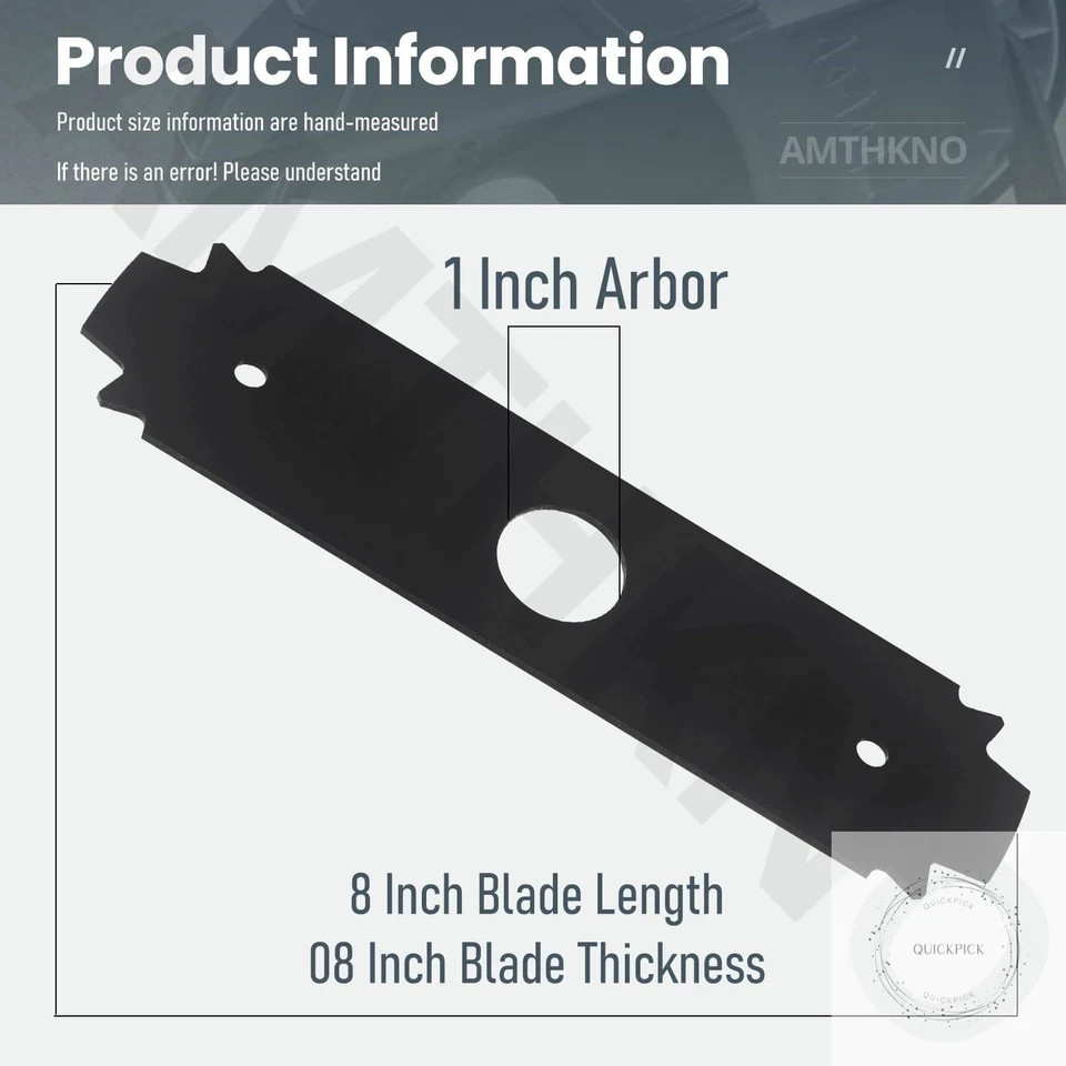 AC04215 Reversible Heavy Duty Hardened Steel Edger Blade – for Replacement Ryobi