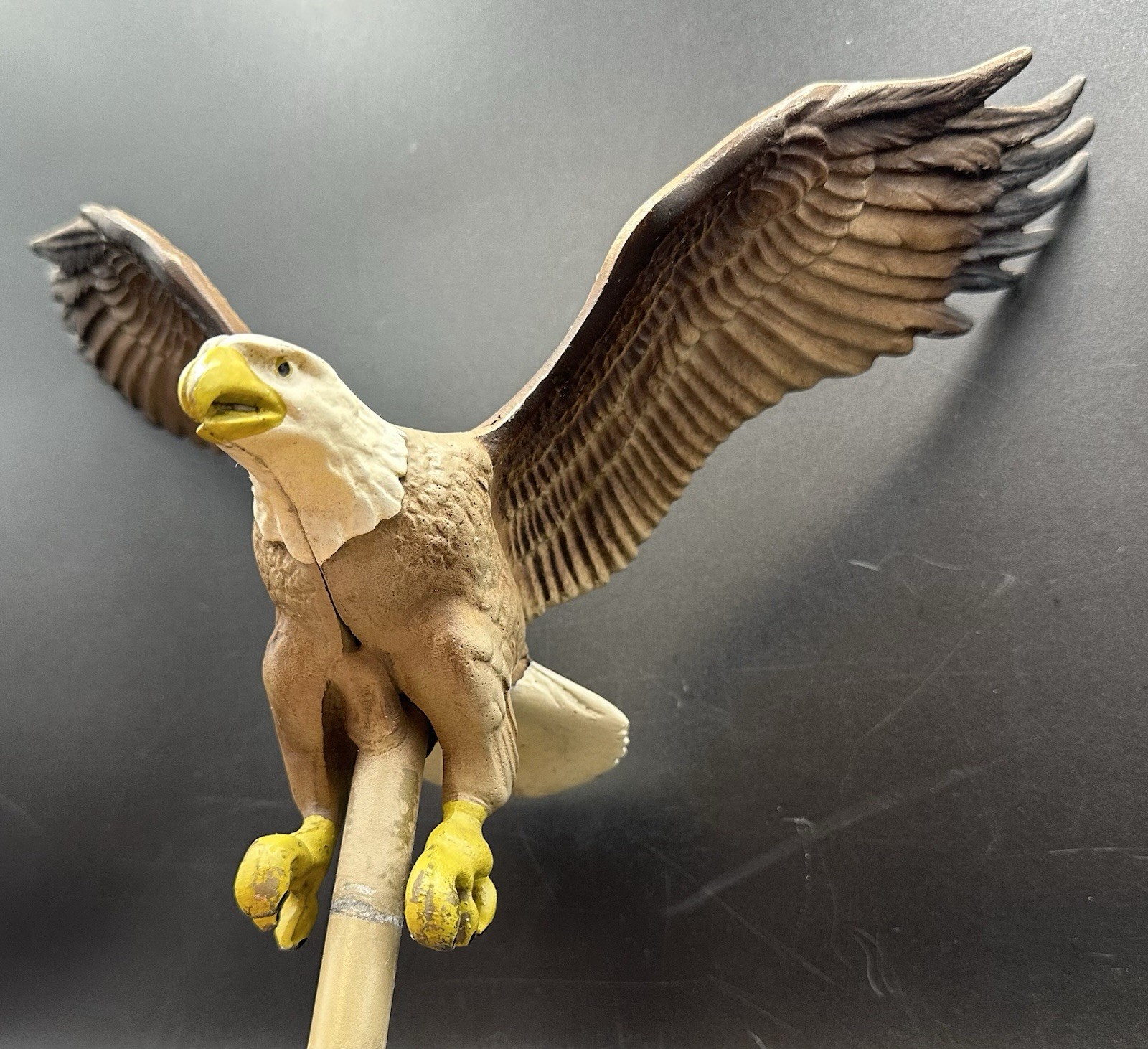 Aluminum American Bald Eagle Weathervane Topper Americana