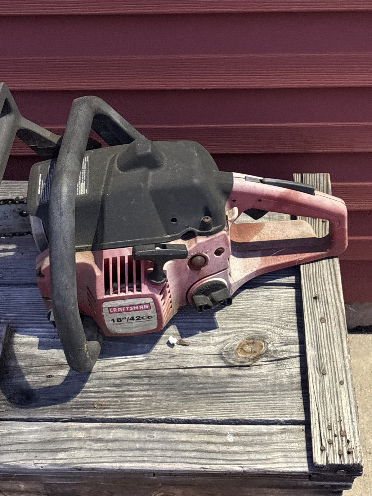 Craftsman 42cc 18 in Gasoline Chainsaw, Red/Black! FREE SHIPPING!